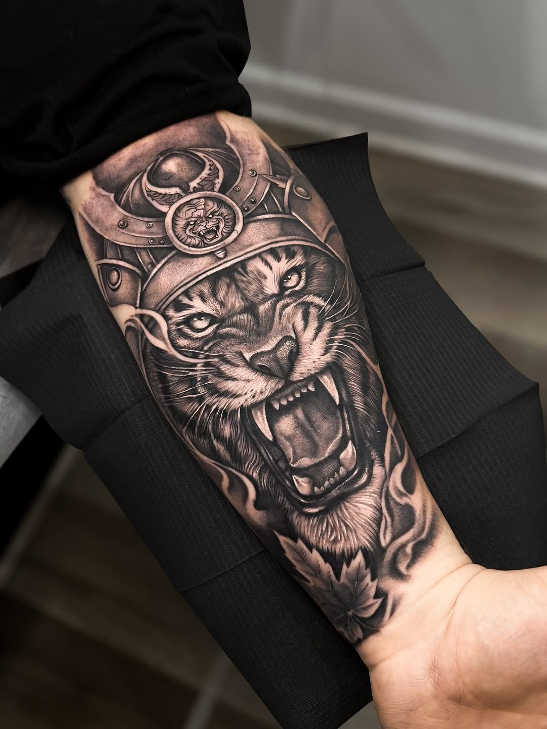 Tattoo by @rinktattoos — realism, black_and_grey