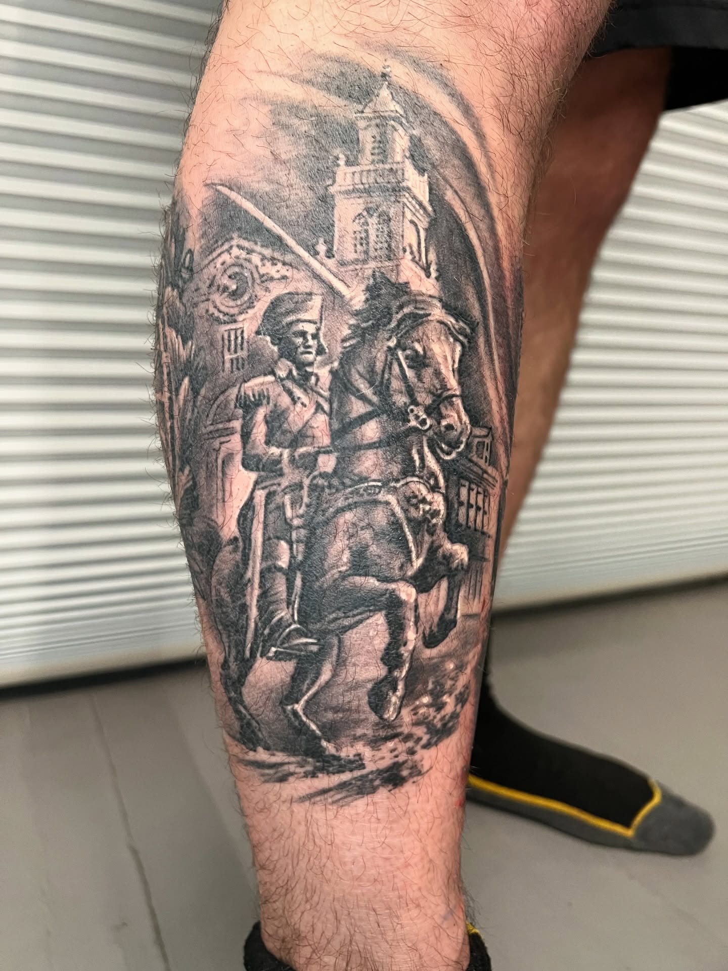 Tattoo by @strikt — black_and_grey, realism
