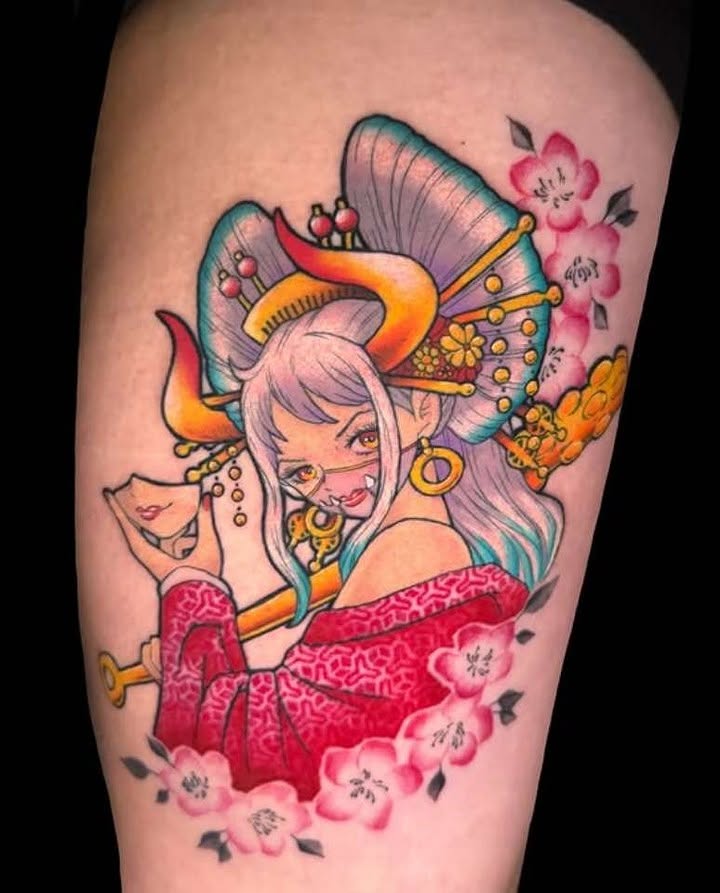 Tattoo by @mimi_sama.tattoo β japanese_irezumi, anime