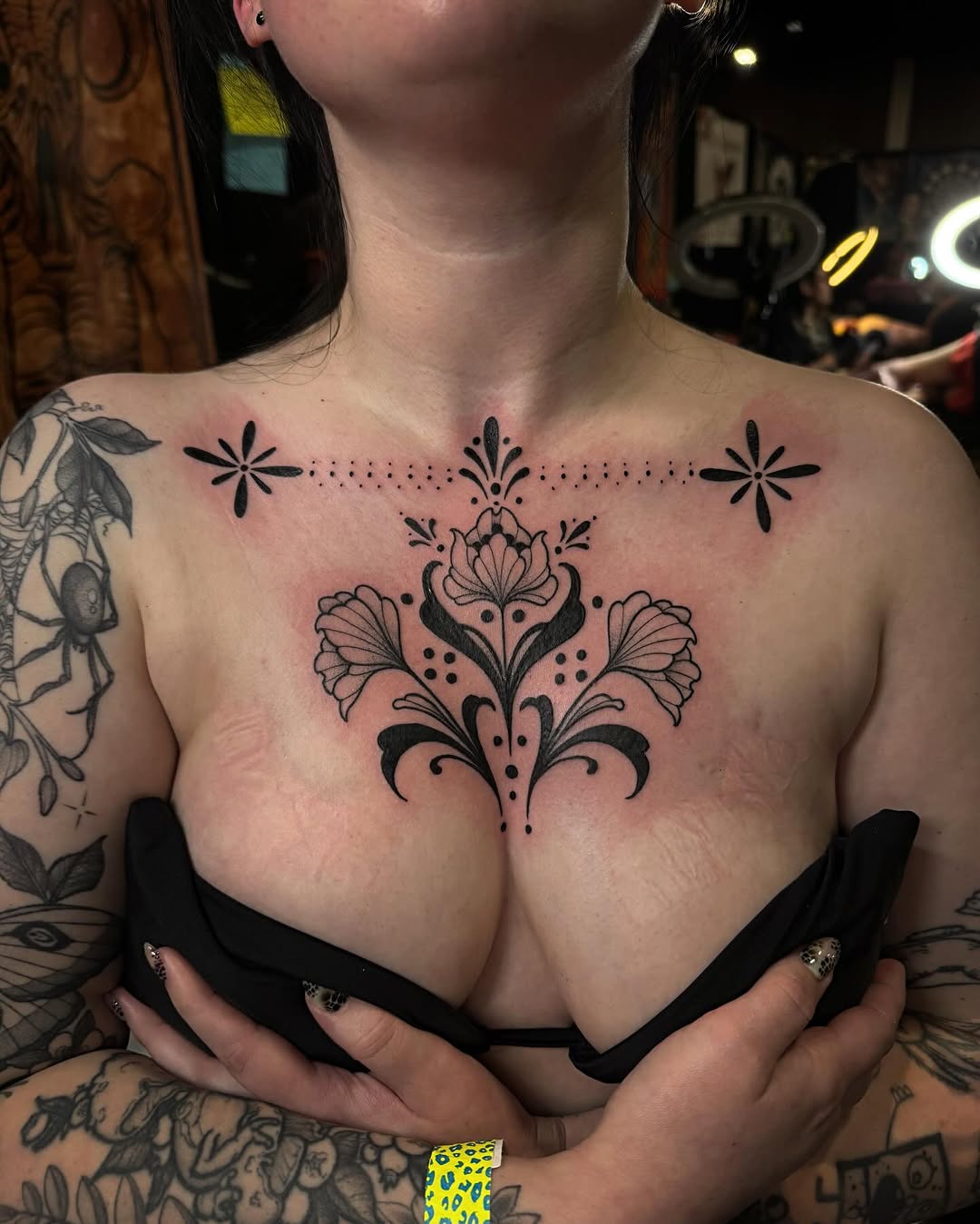 Tattoo by @tattoowitchmal — ornamental, blackwork