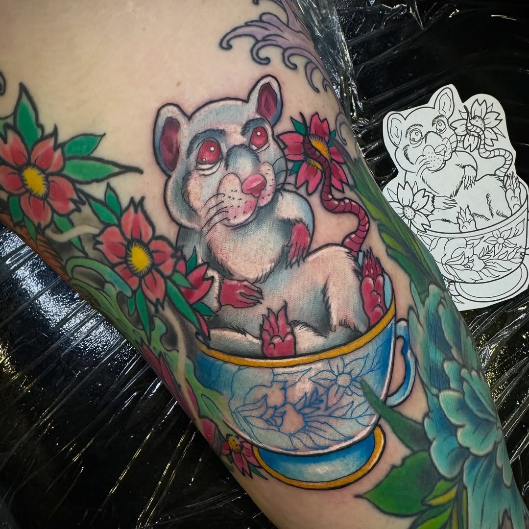 Tattoo by @oldfeatherfingers — new_school, illustrative