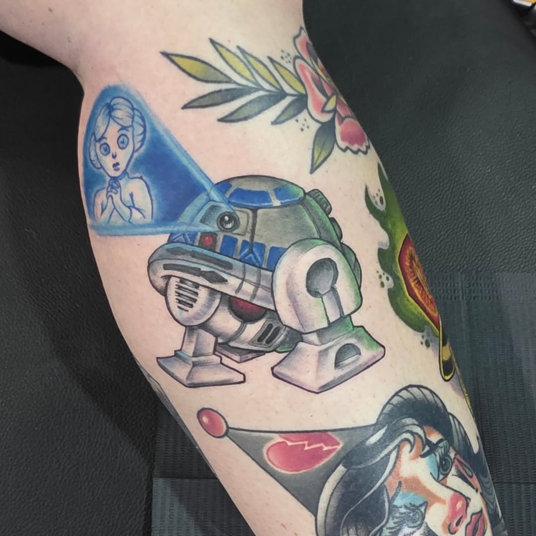 Tattoo by @molassesjones — new_school, anime