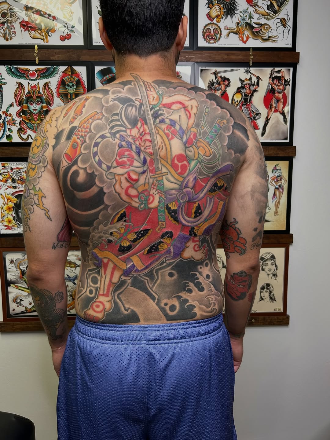 Tattoo by @danemitchelltattoo — japanese_irezumi, black_and_grey