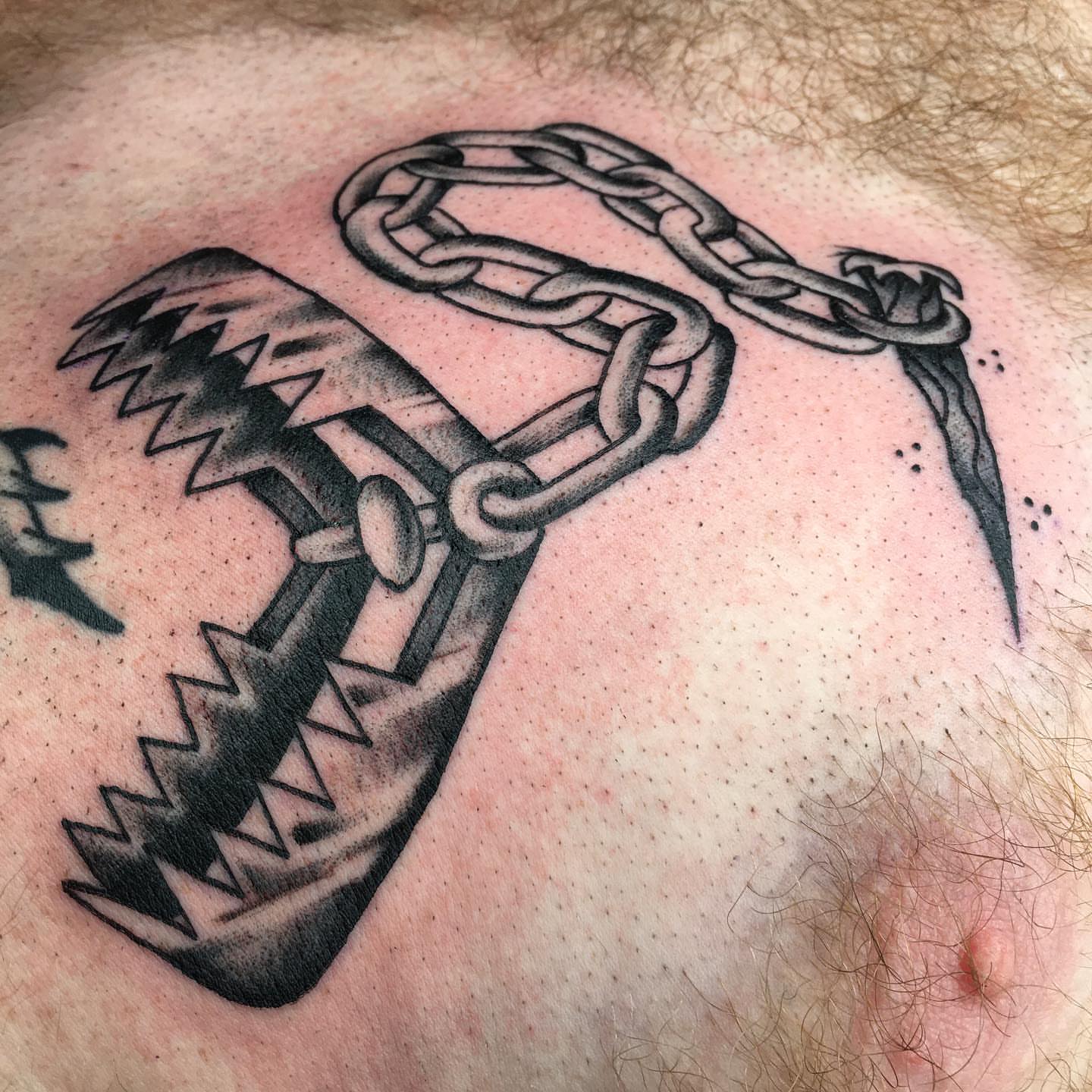 Tattoo by @marcpellantattoo — black_and_grey