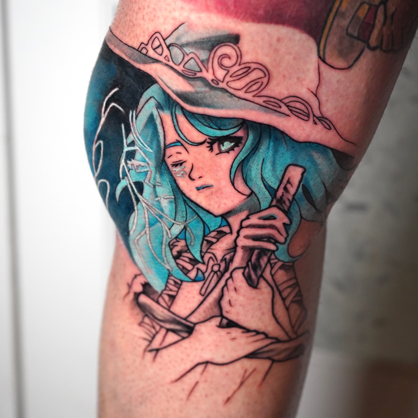 Tattoo by @blasianj.ink — anime