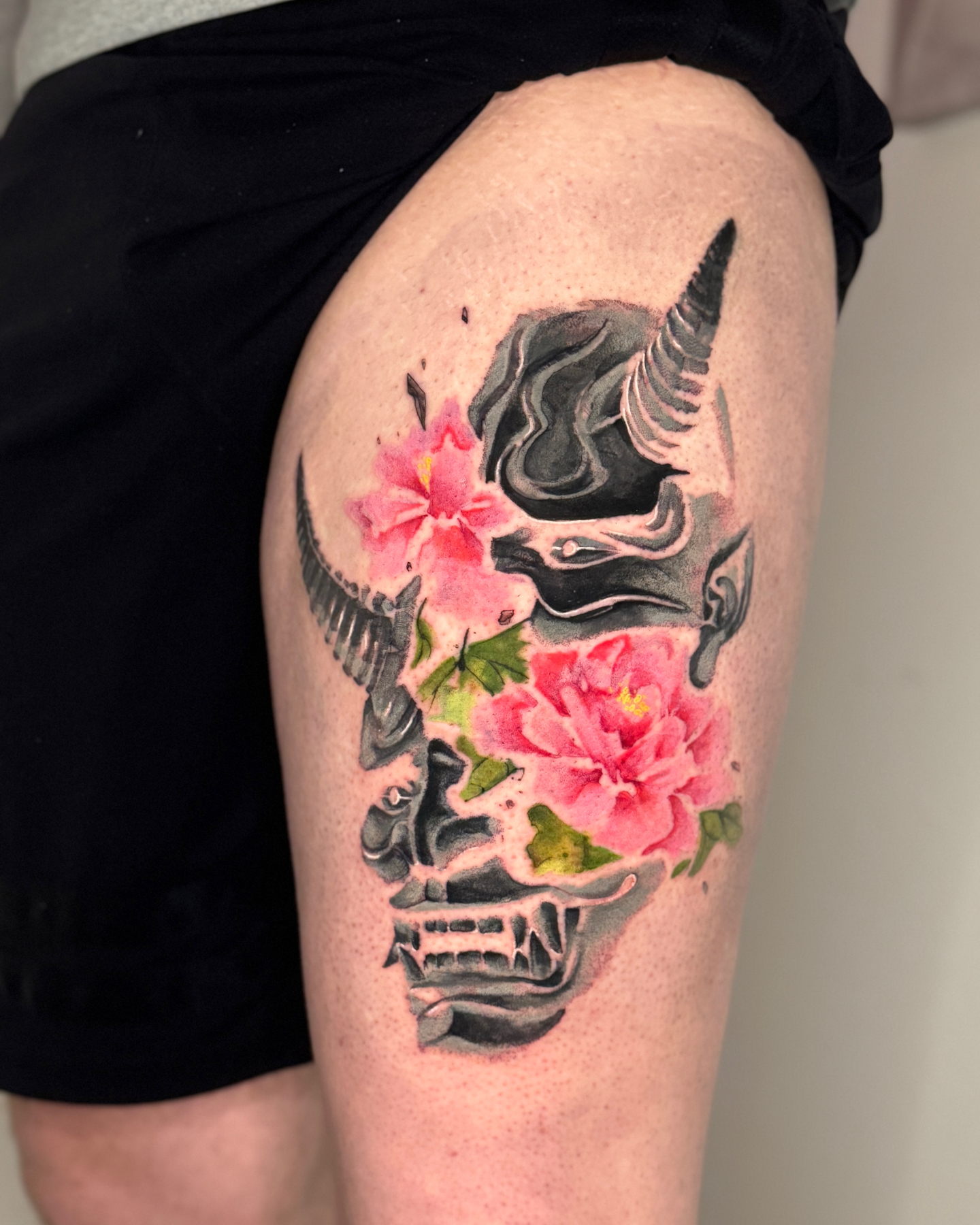 Tattoo by @hunminji — black_and_grey, realism