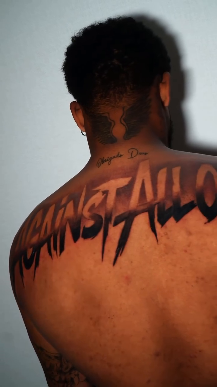 Tattoo by @luisgil_art โ lettering_script, blackwork