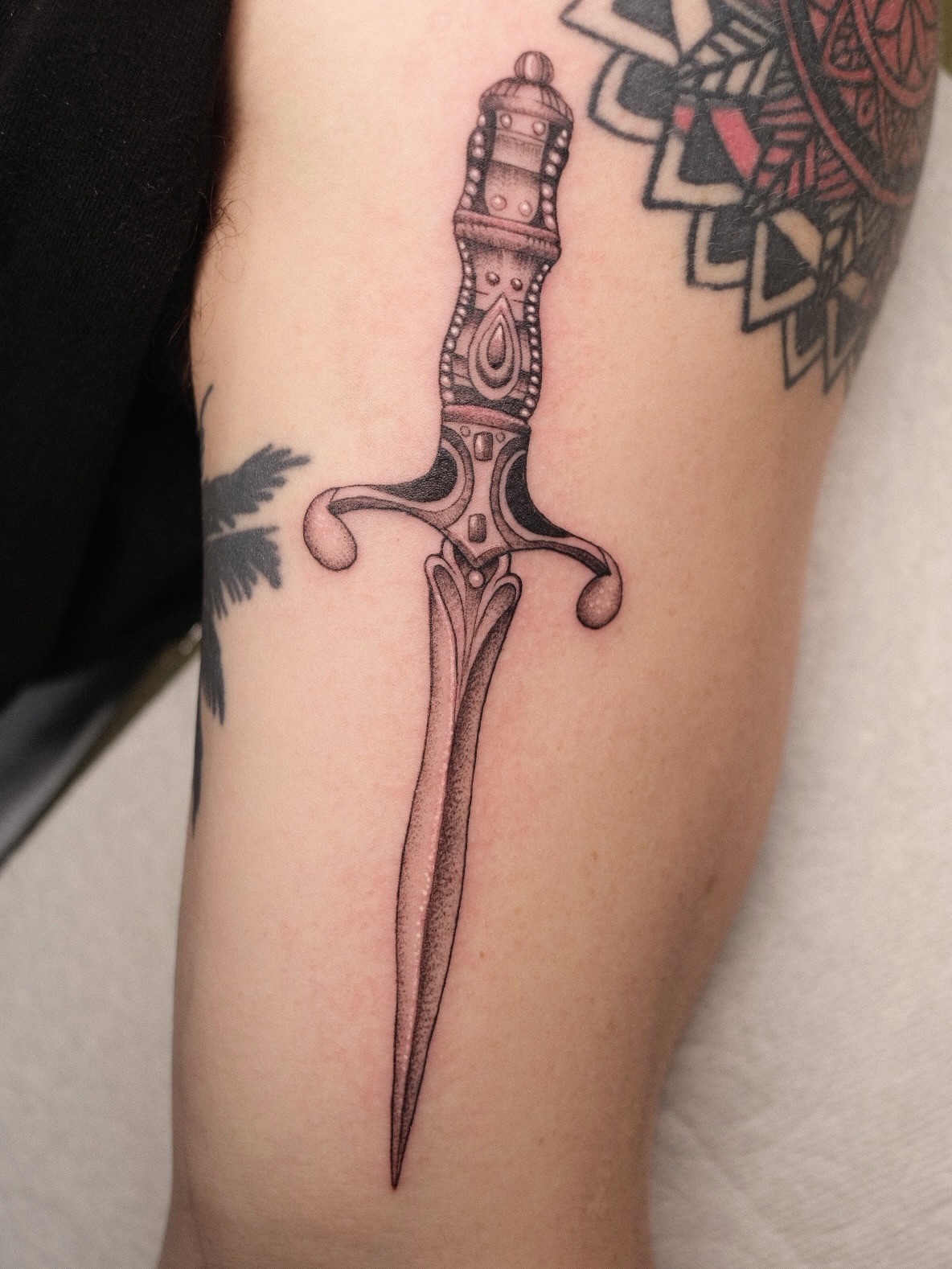 Tattoo by @shaypokes — black_and_grey