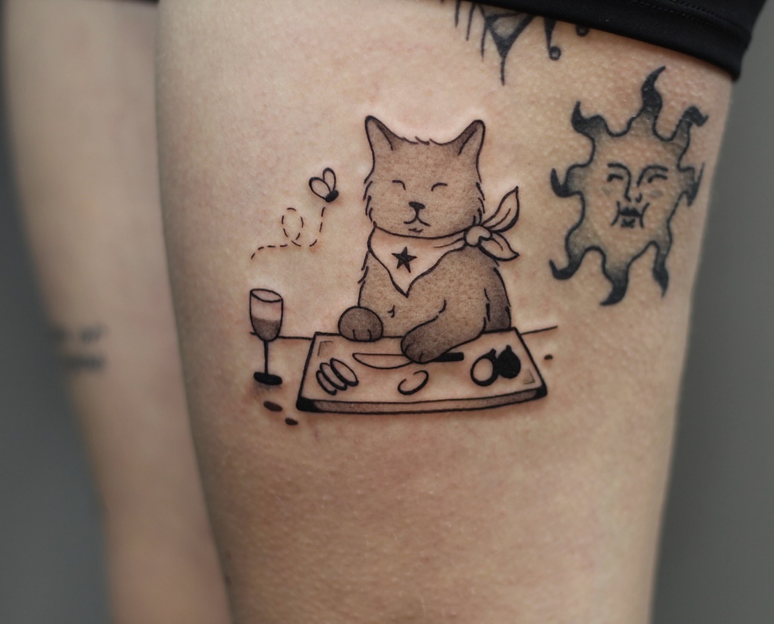 Tattoo by @amandaktattoos — black_and_grey, realism