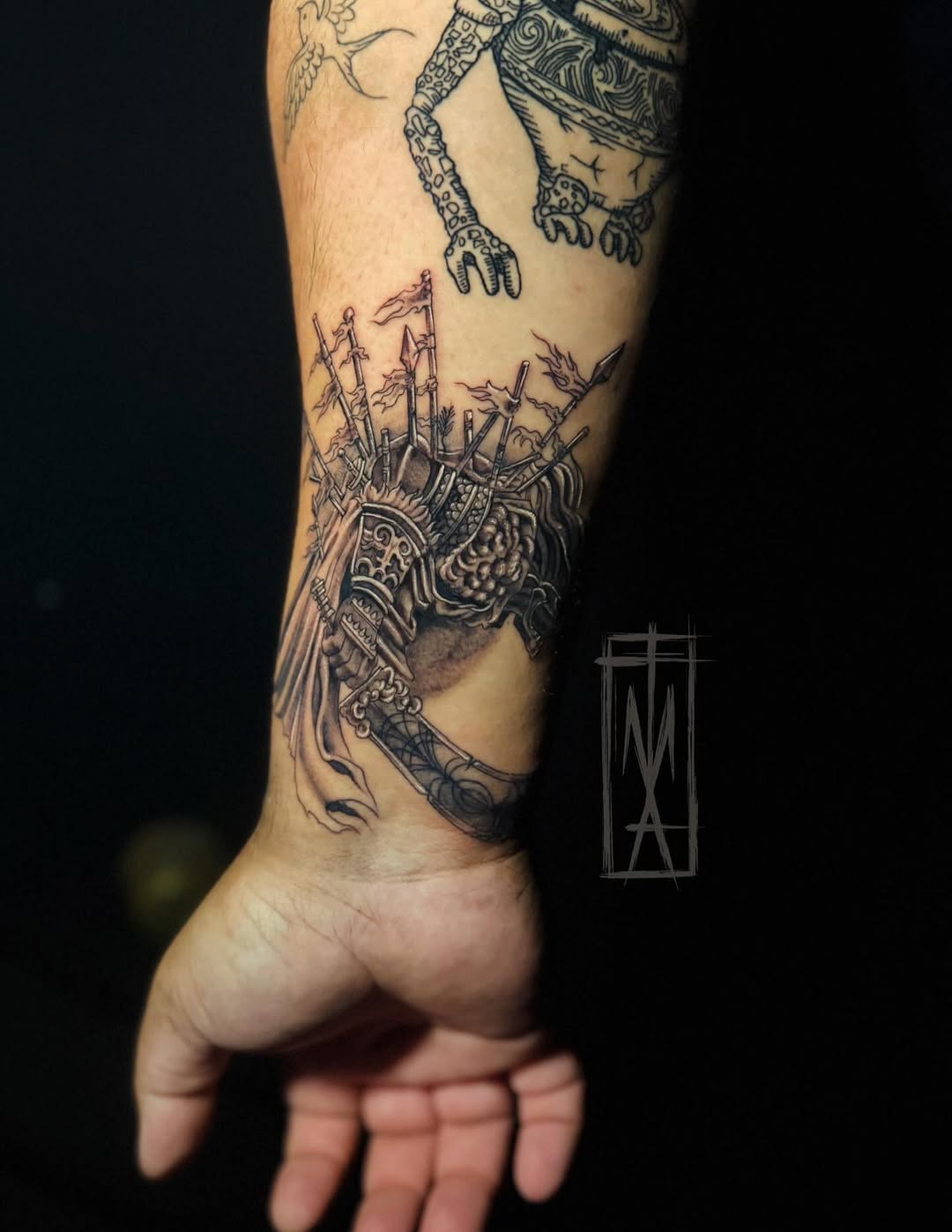 Tattoo by @tattoosbymattarguello — black_and_grey, realism