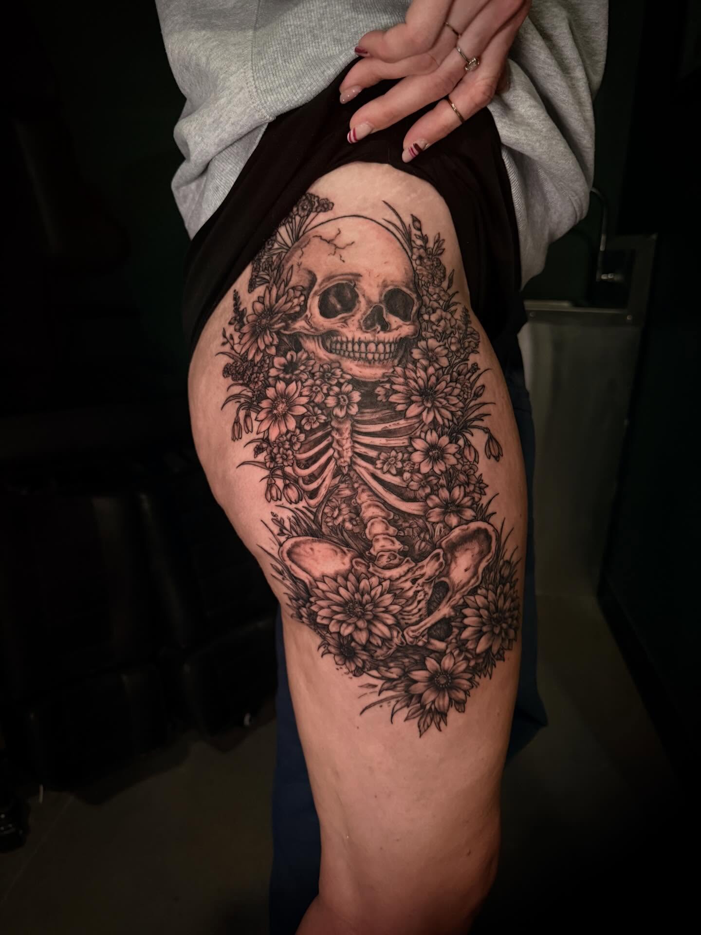 Tattoo by @dtf.tattoos — black_and_grey, realism