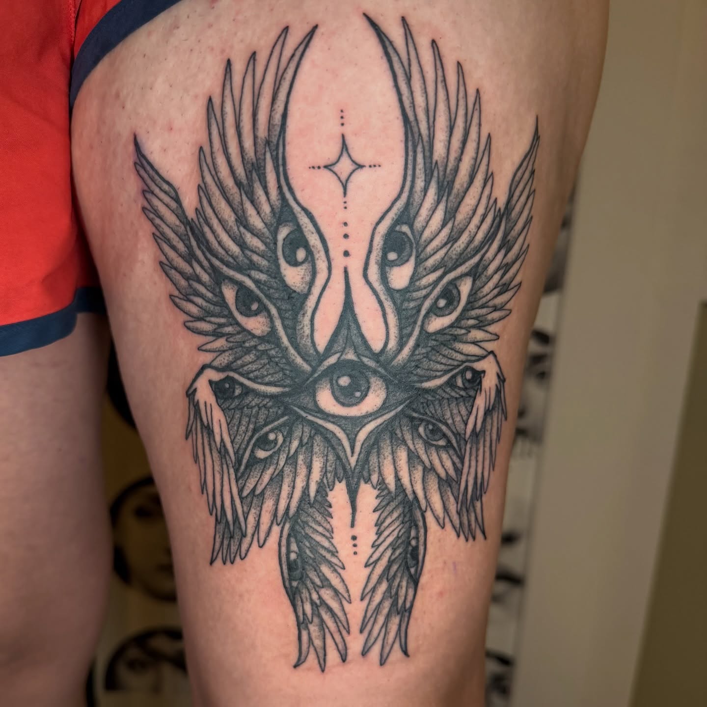Tattoo by @thepinklady.tattoos — geometric, black_and_grey