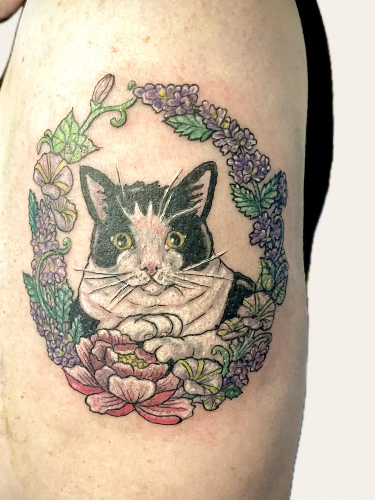 Tattoo by @mstarkweatherart — realism, dotwork