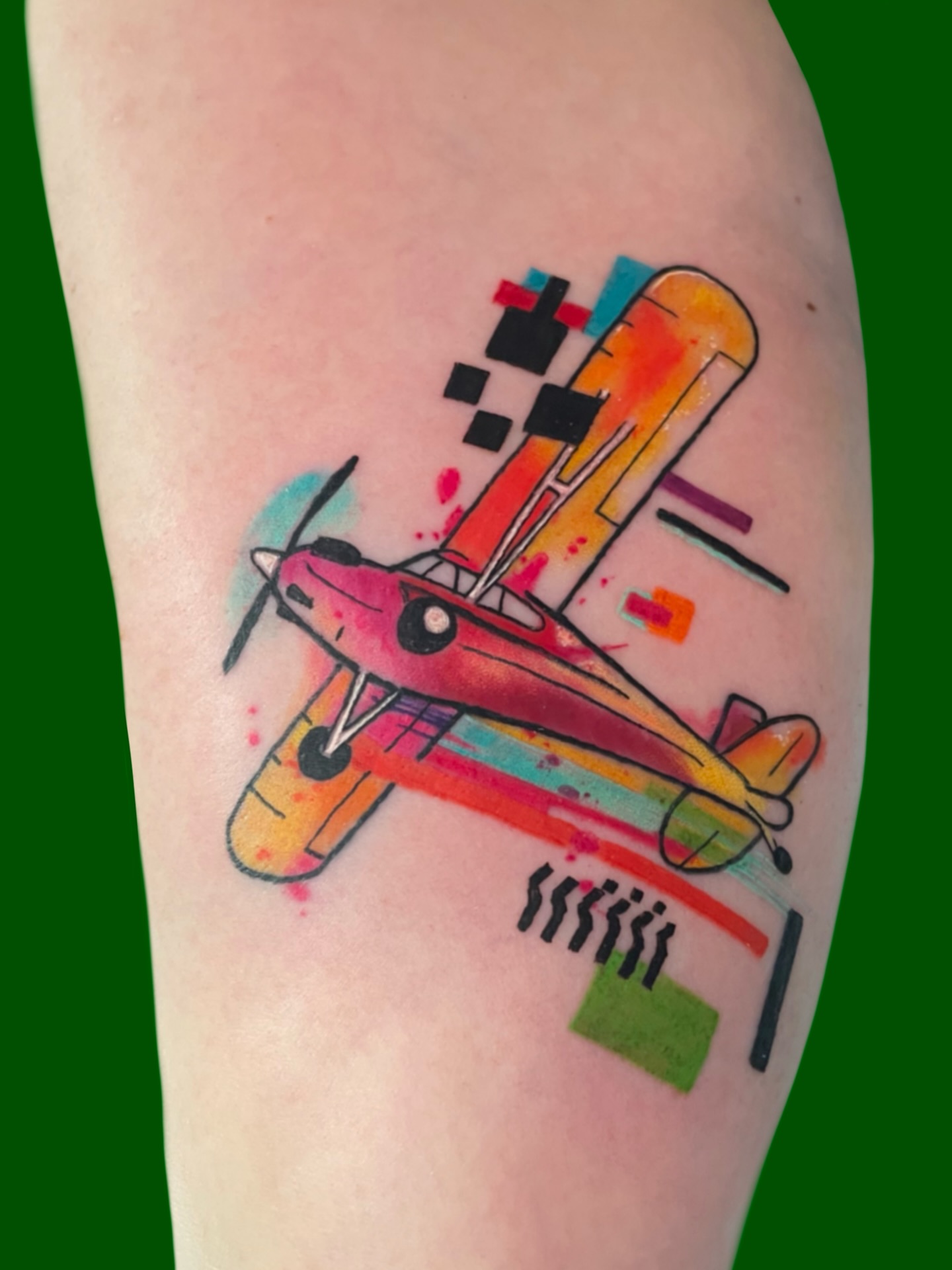 Tattoo by @graphicward — watercolor