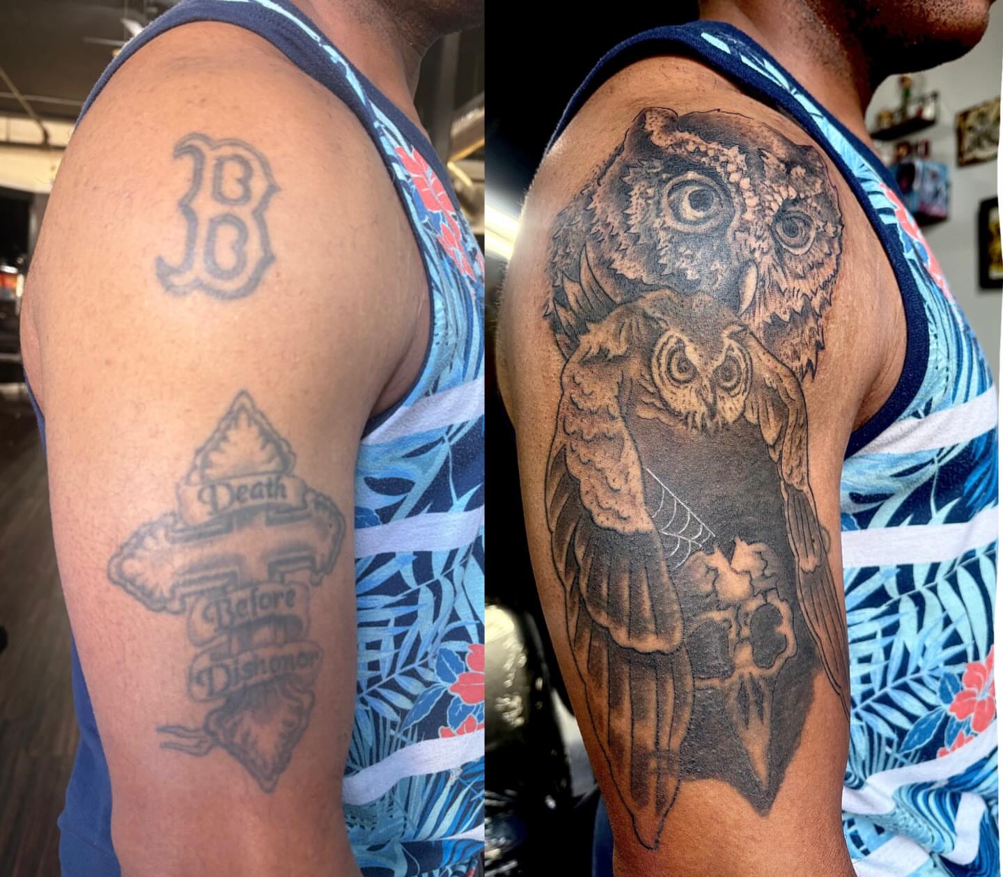Tattoo by @dannyleeart — black_and_grey