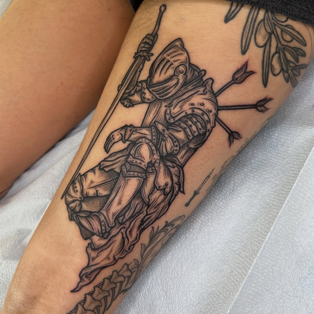 Tattoo by @rosalieocchino — illustrative, black_and_grey