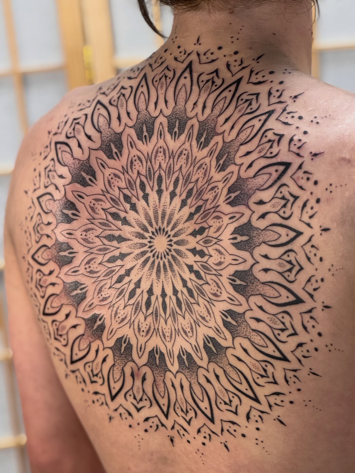 Tattoo by @lucidinceptions — dotwork