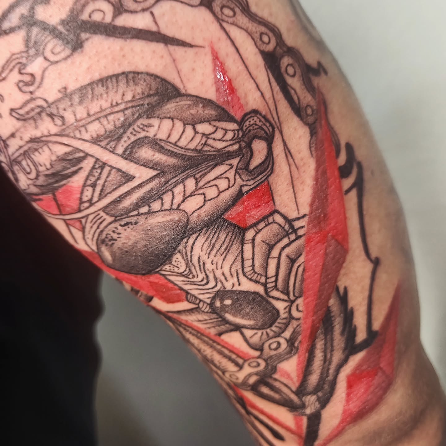 Tattoo by @tintafinart — american_traditional, black_and_grey