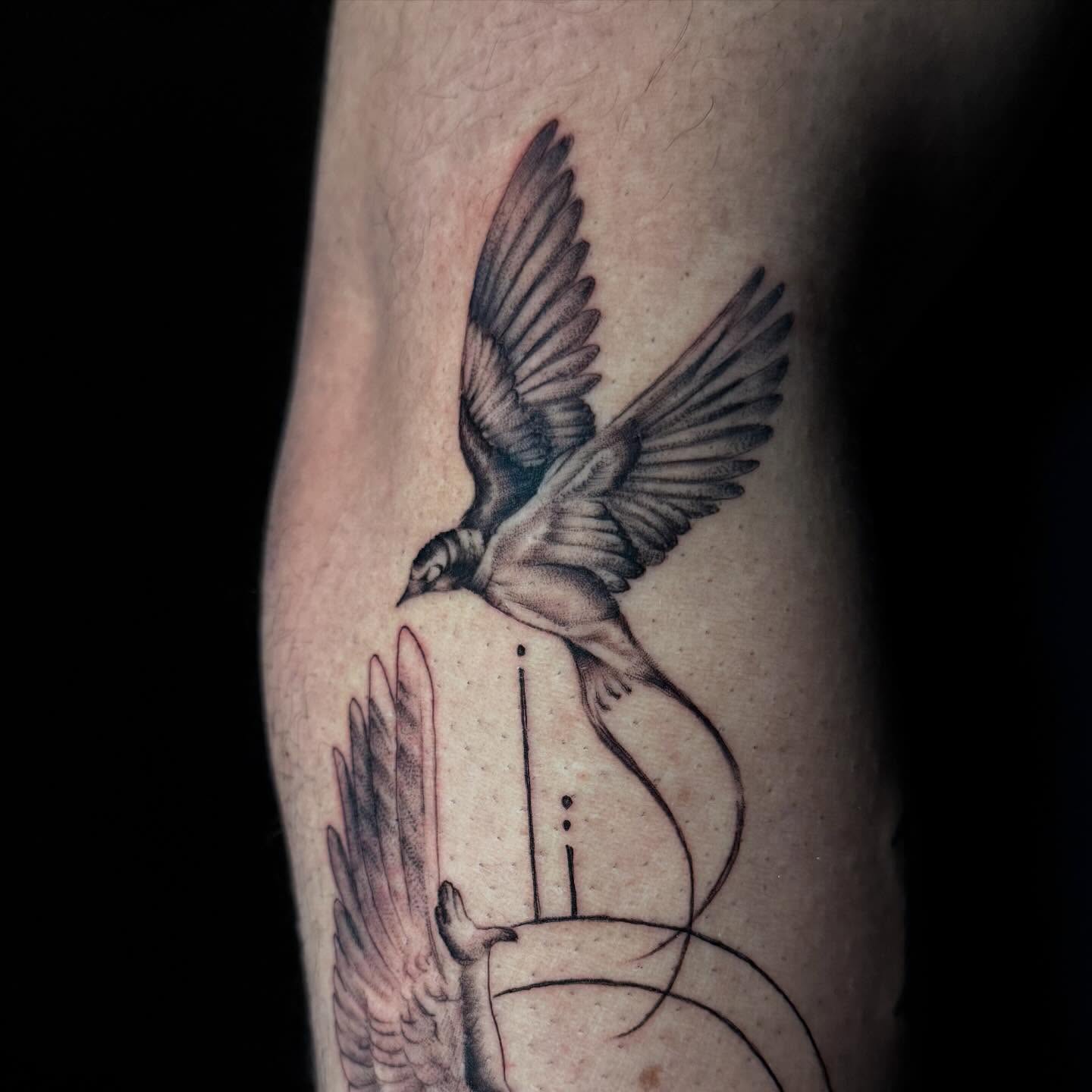 Tattoo by @inkedbyscratch — black_and_grey