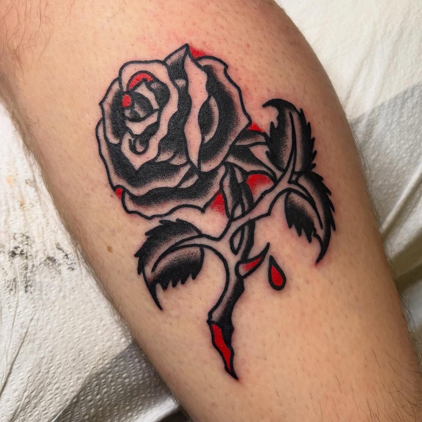 Tattoo by @mishkatraditional — black_and_grey