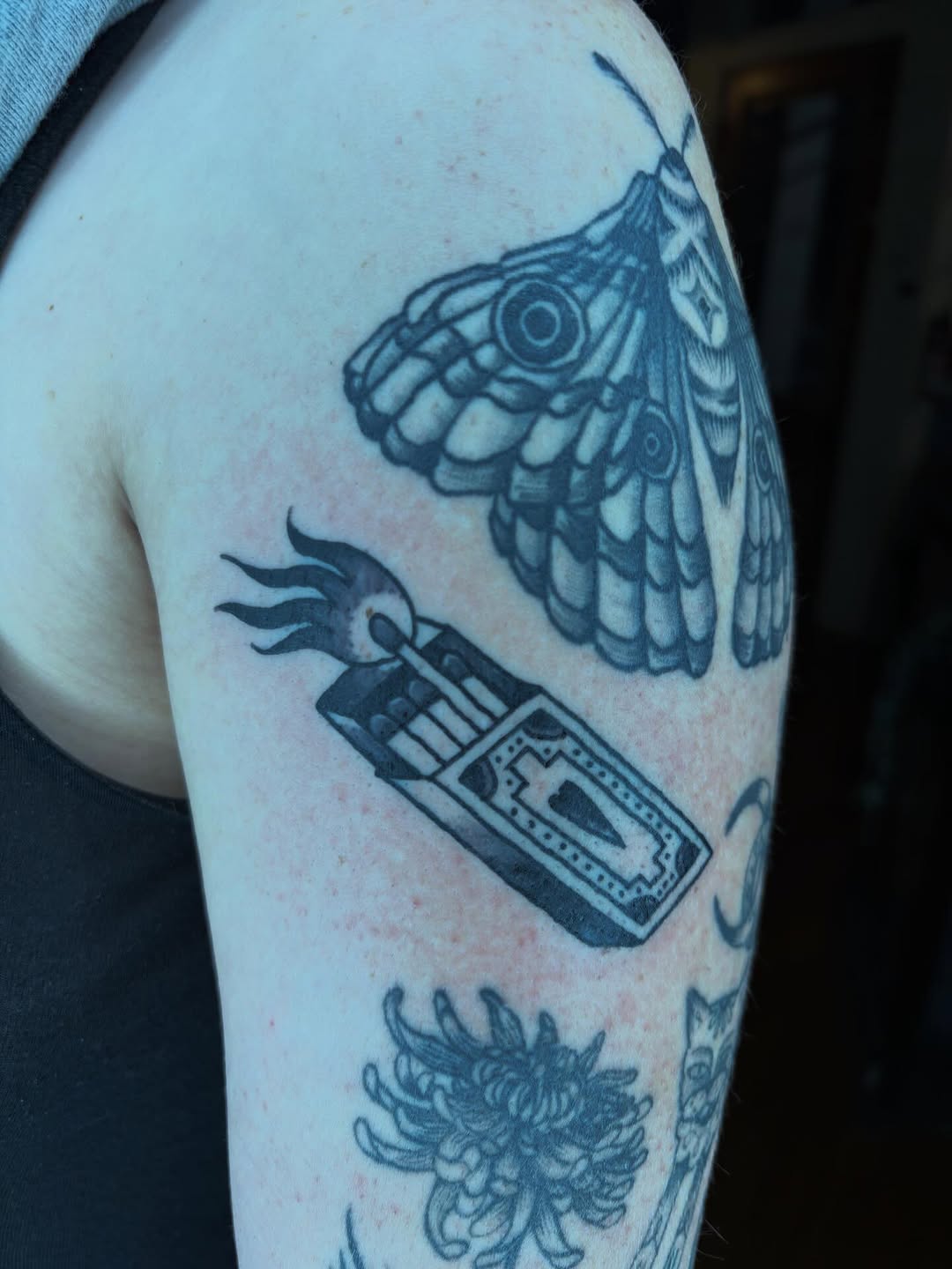Tattoo by @easy_peezy_pokes — black_and_grey, realism