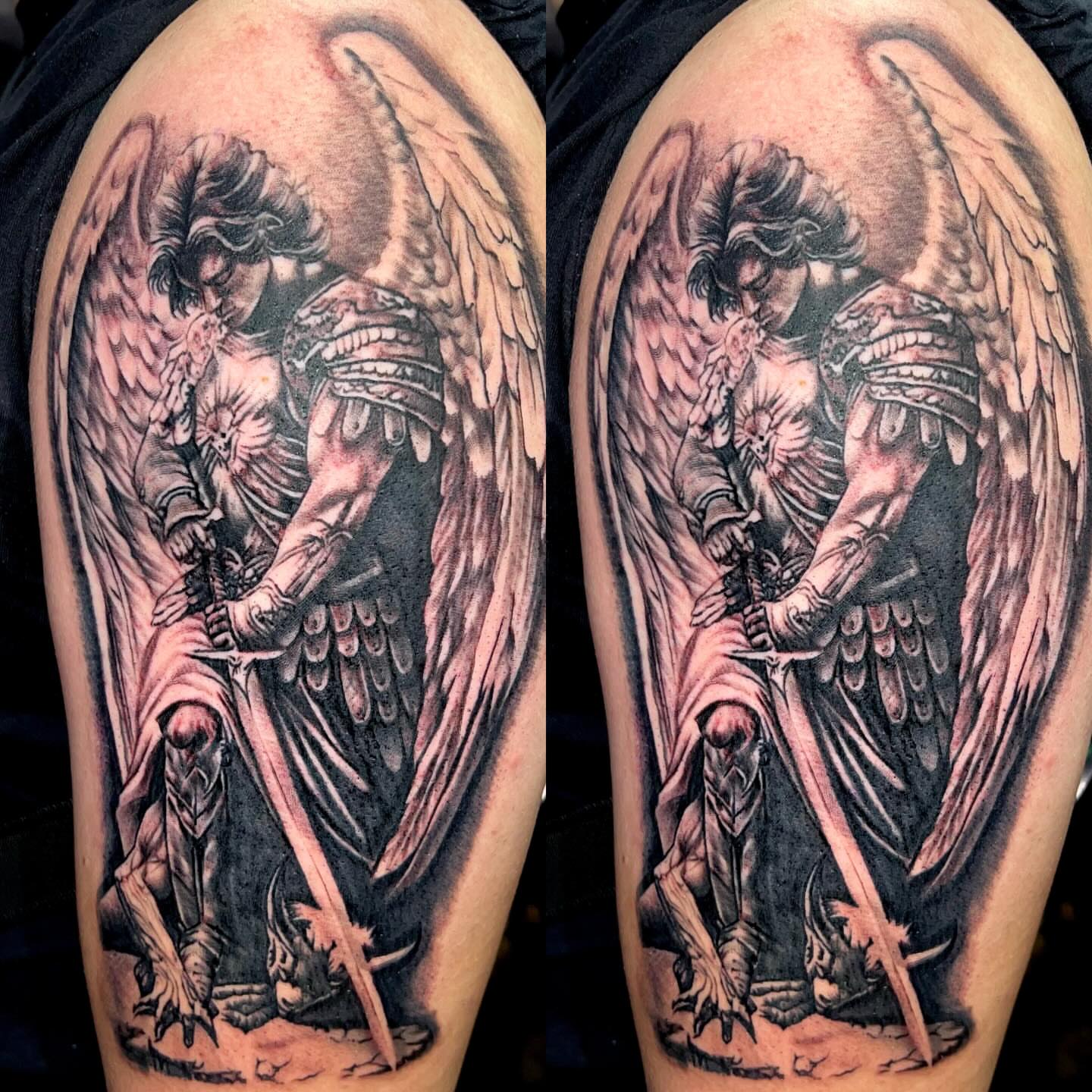 Tattoo by @sanchez_ink — black_and_grey, realism