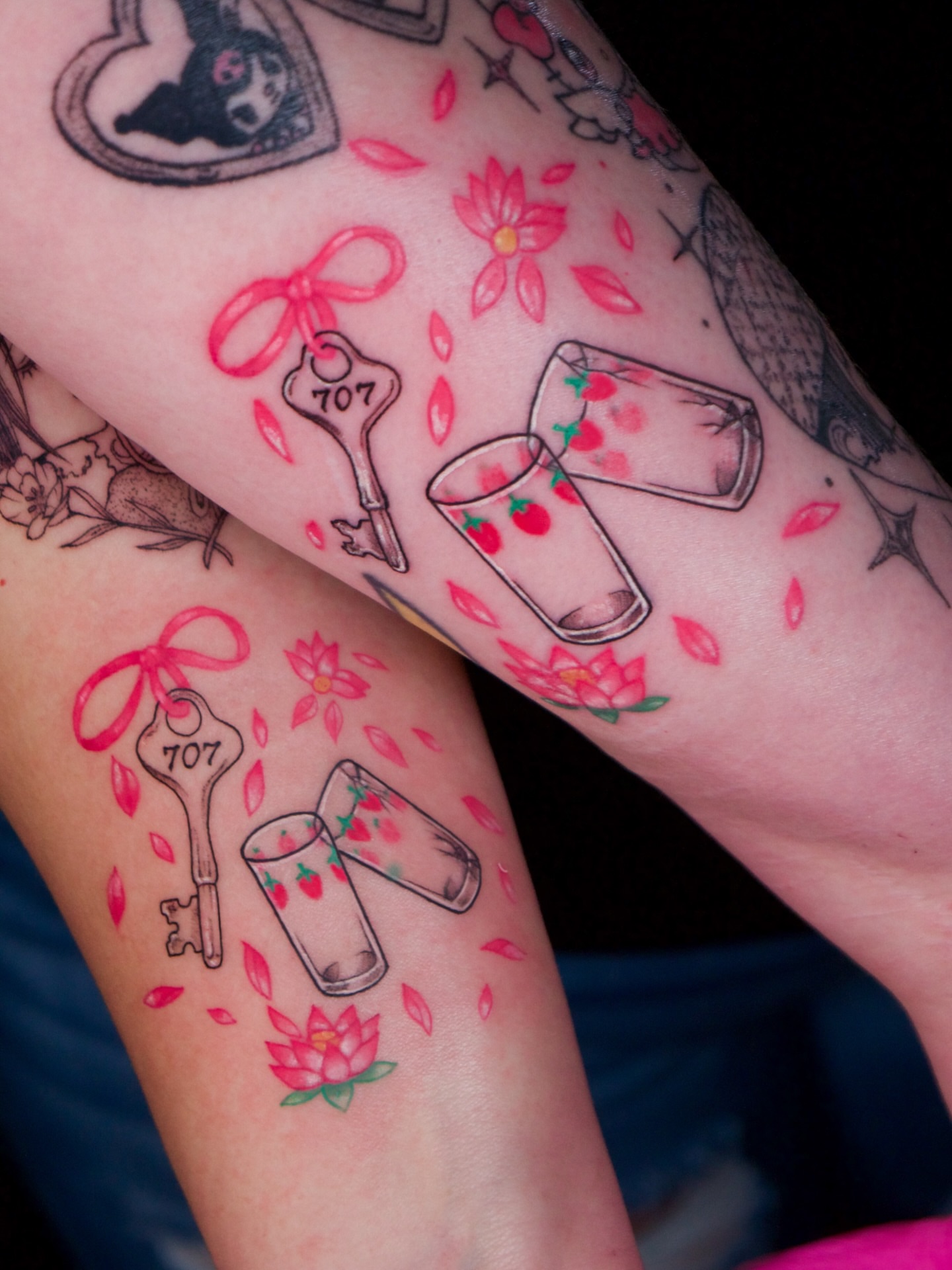 Tattoo by @xamyart — american_traditional, dotwork