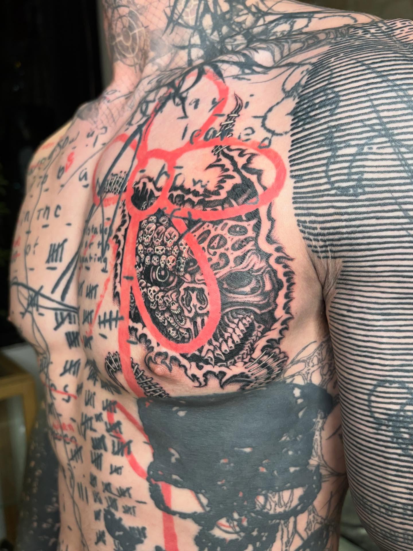 Tattoo by @fried_world — black_and_grey