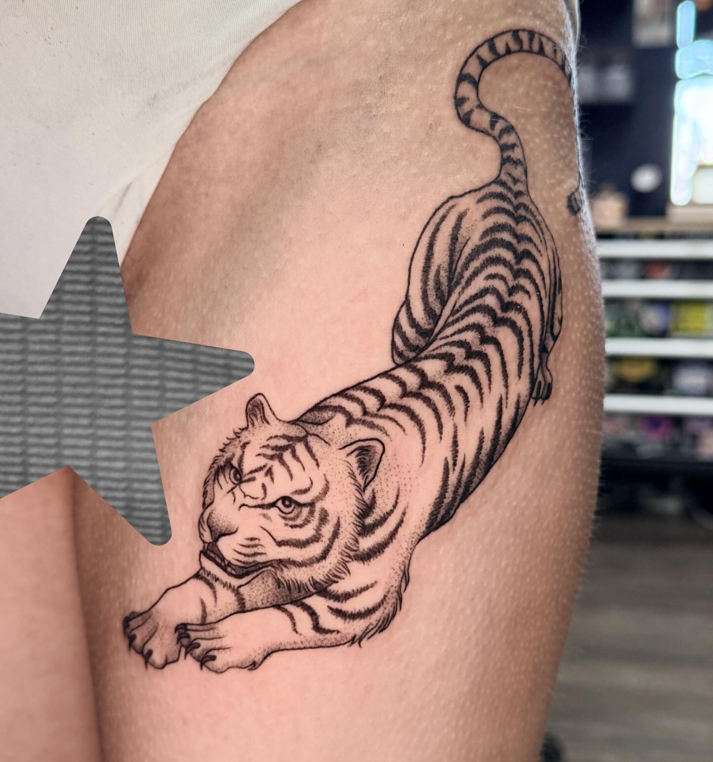 Tattoo by @miachristattoo — dotwork