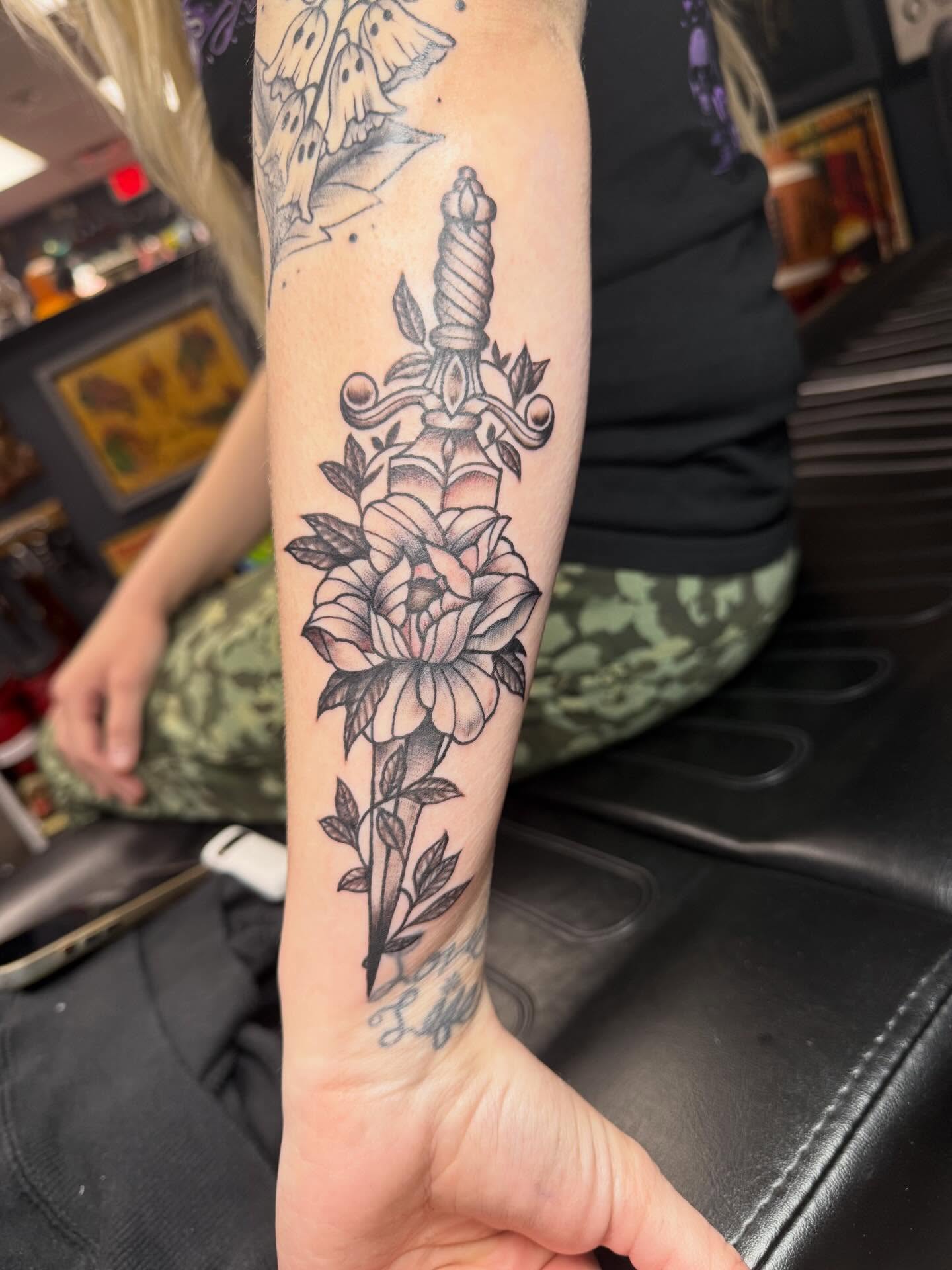 Tattoo by @inkandpainttattoo — american_traditional, black_and_grey