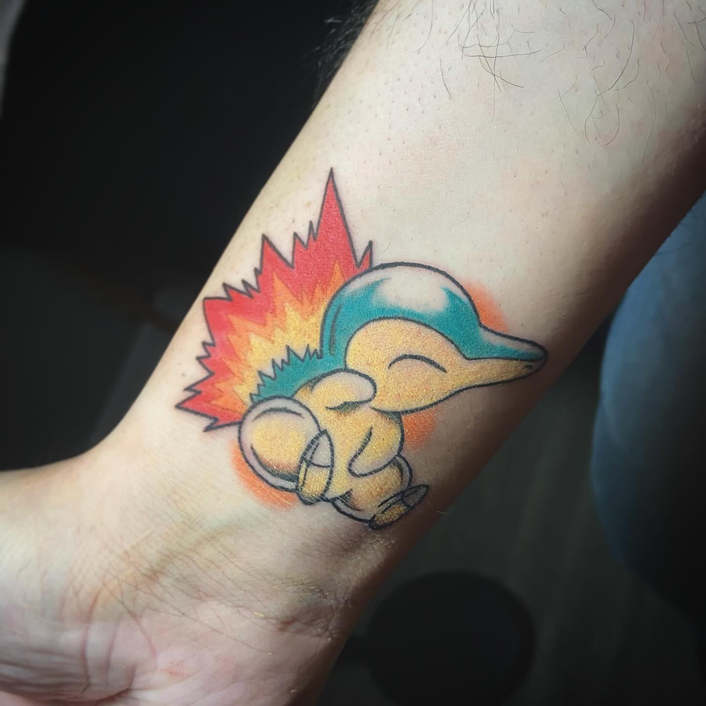 Flare and bird dotwork tattoo on the forearm by โ๏ธ ๐๐ฎ๐ฐ๐ธ๐ถ๐ฒ โ๏ธ