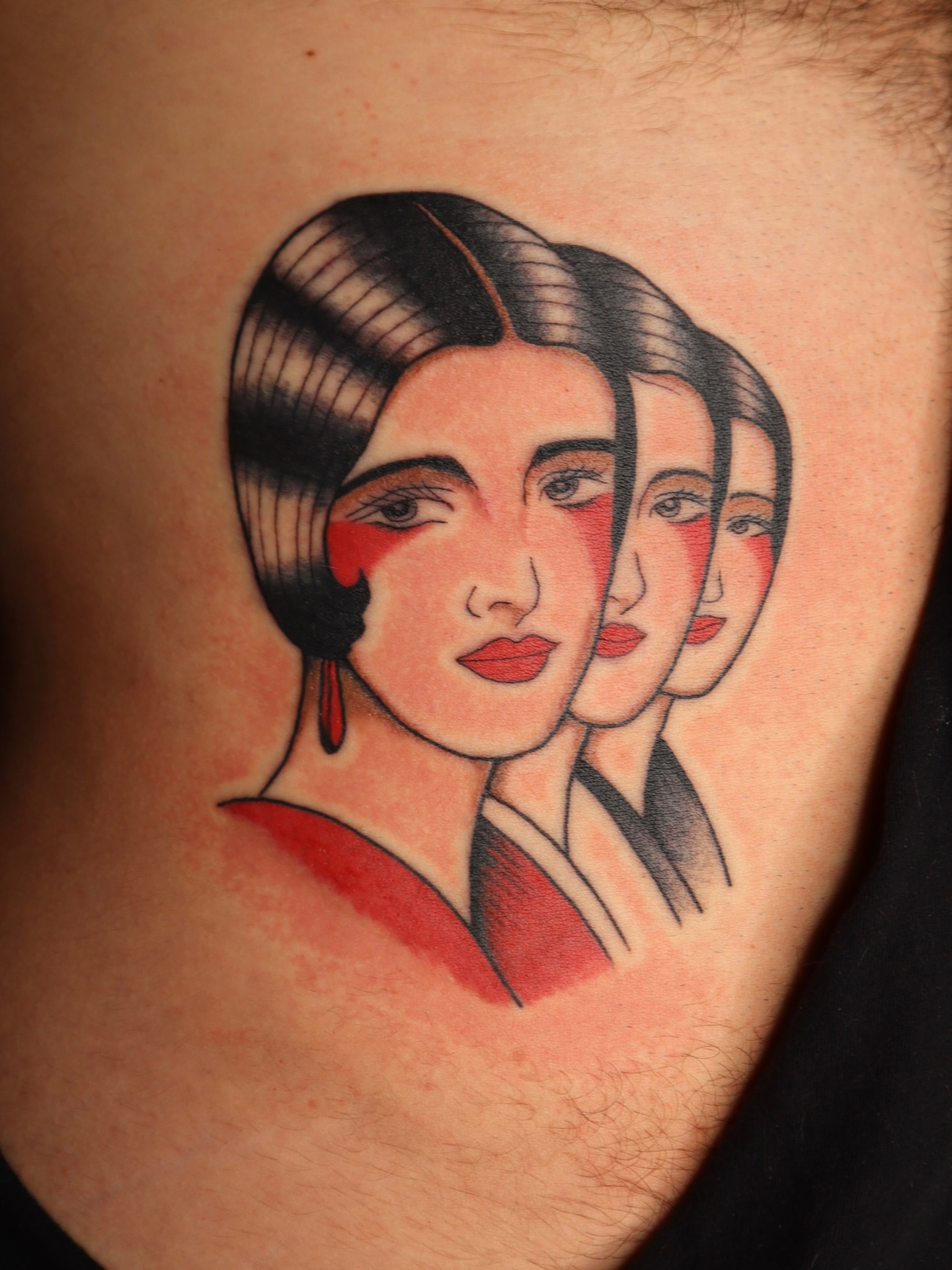 Tattoo by @kreepy_kate — american_traditional, dotwork