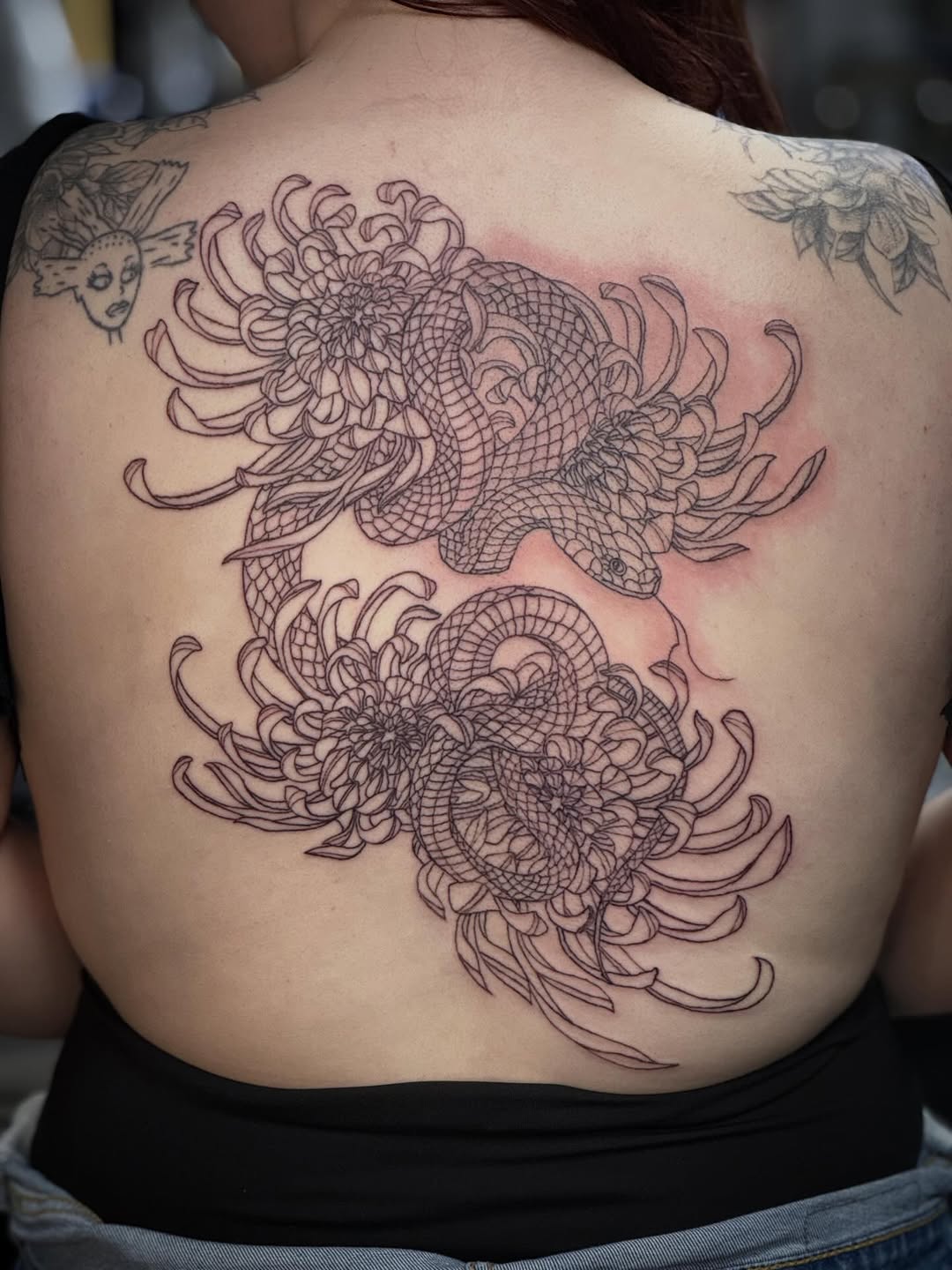 Tattoo by @marissa_tattoos — japanese_irezumi, black_and_grey