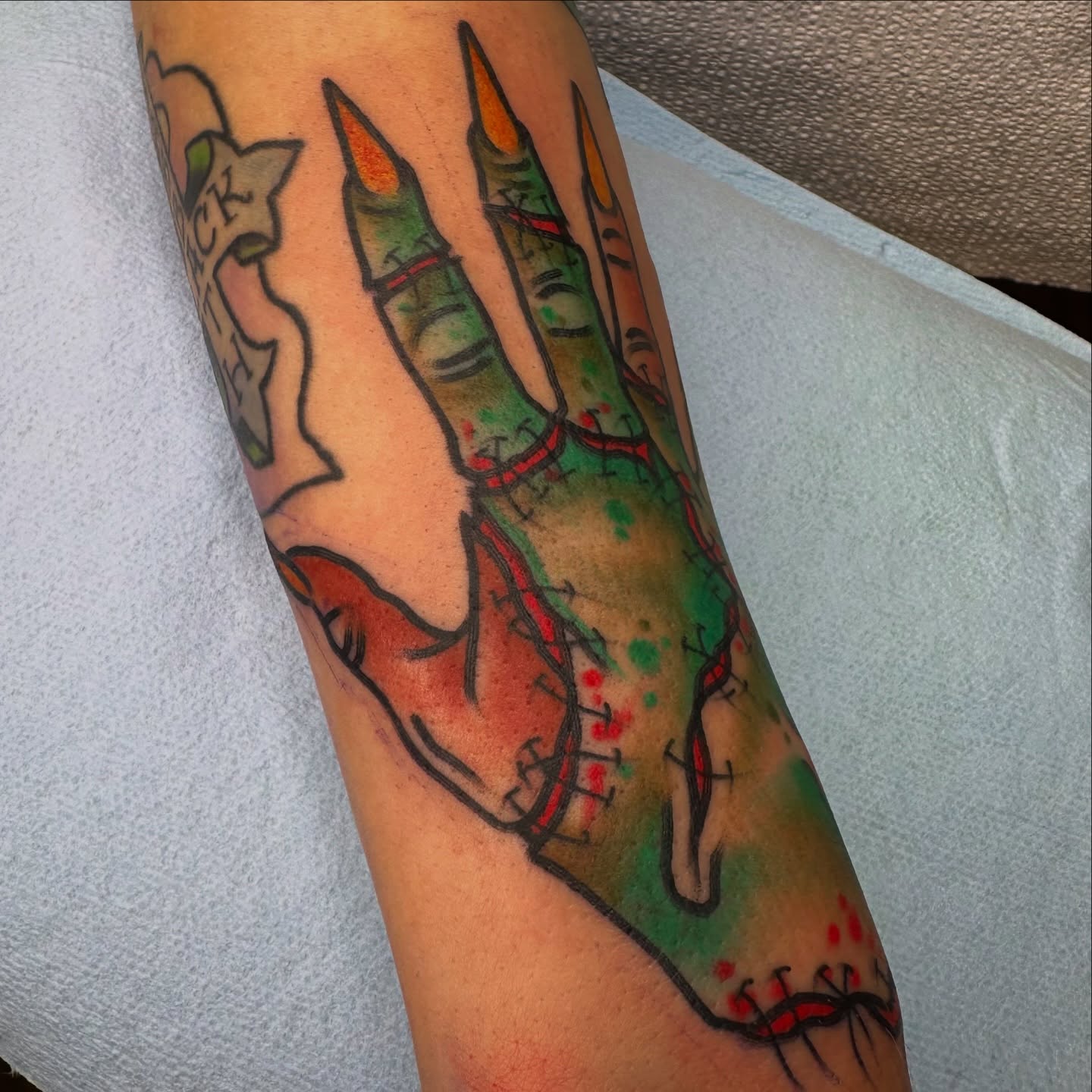Tattoo by @codydewaldtattooer — american_traditional, trash_polka