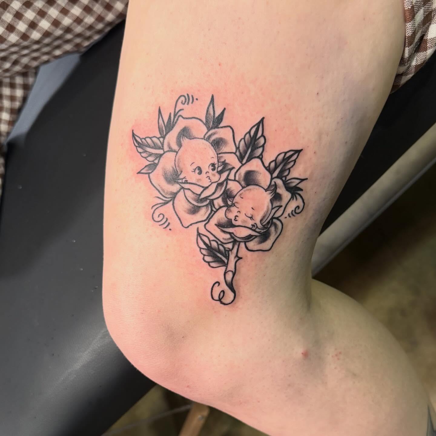 Tattoo by @babyhands.tattoos — black_and_grey