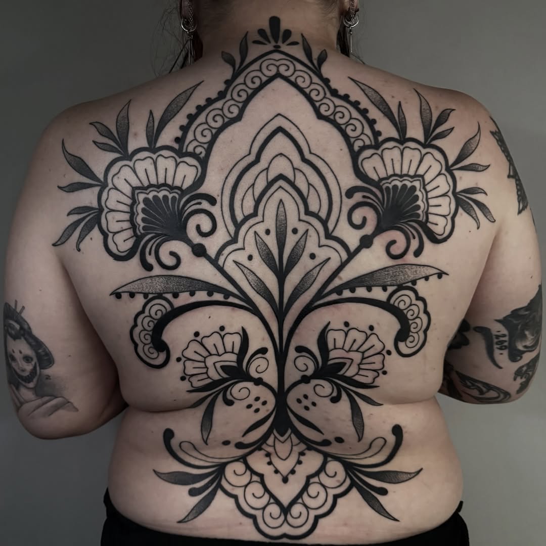 Tattoo by @ofcourseithurts — ornamental, dotwork