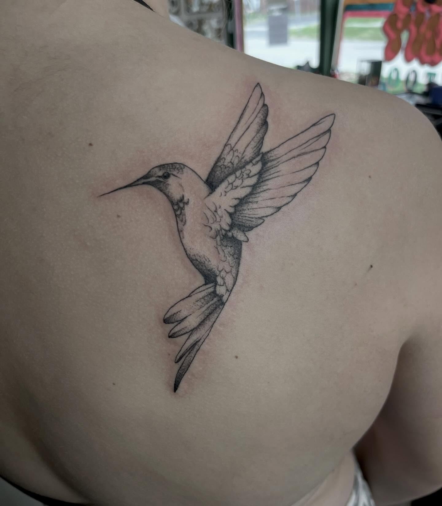 Tattoo by @alexztats — dotwork, realism