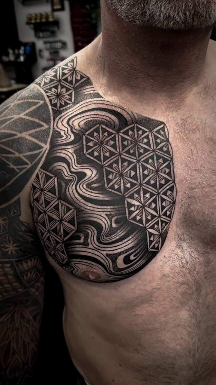 Tattoo by @julianotattoo — geometric, ornamental