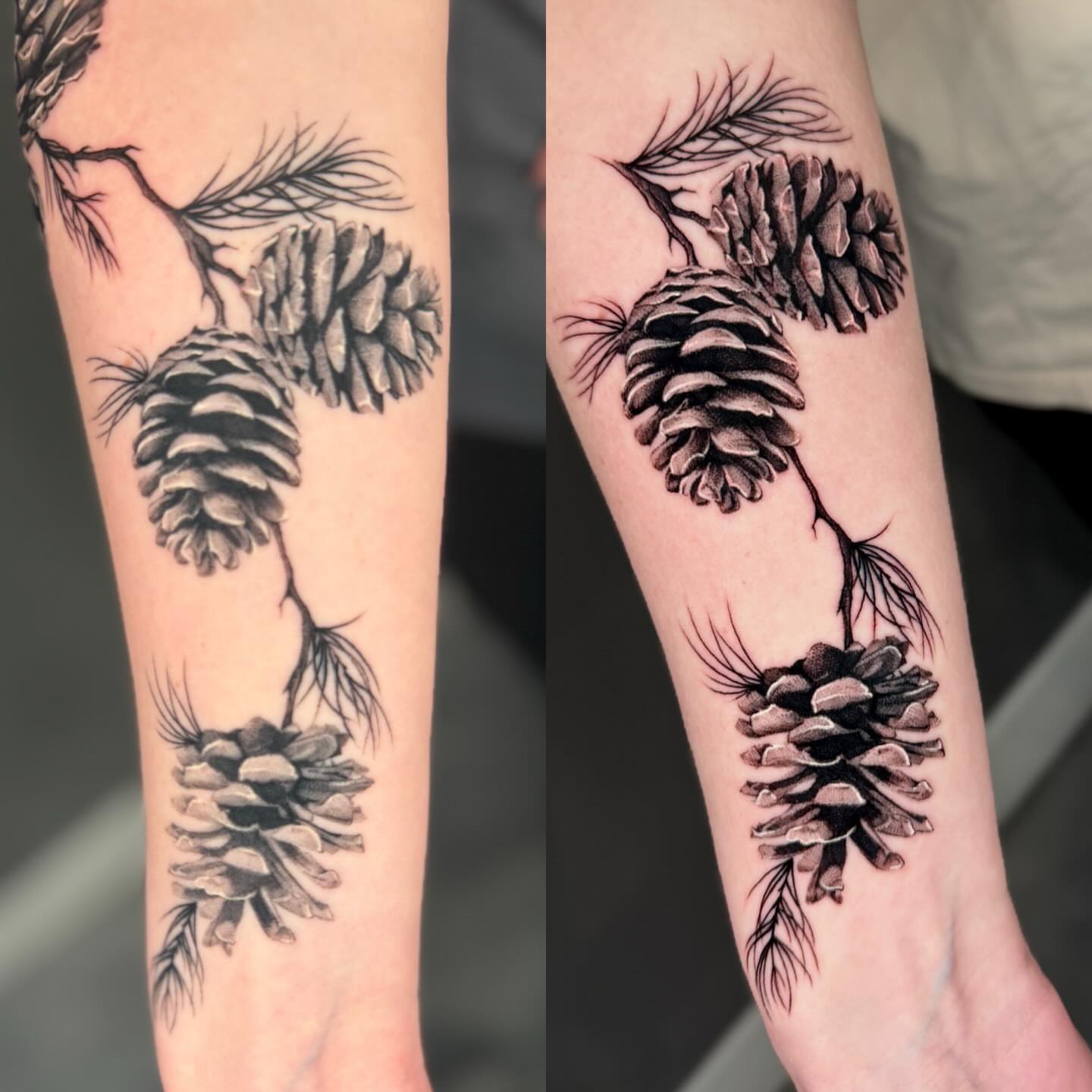 Tattoo by @amberstarrartistry — black_and_grey, realism