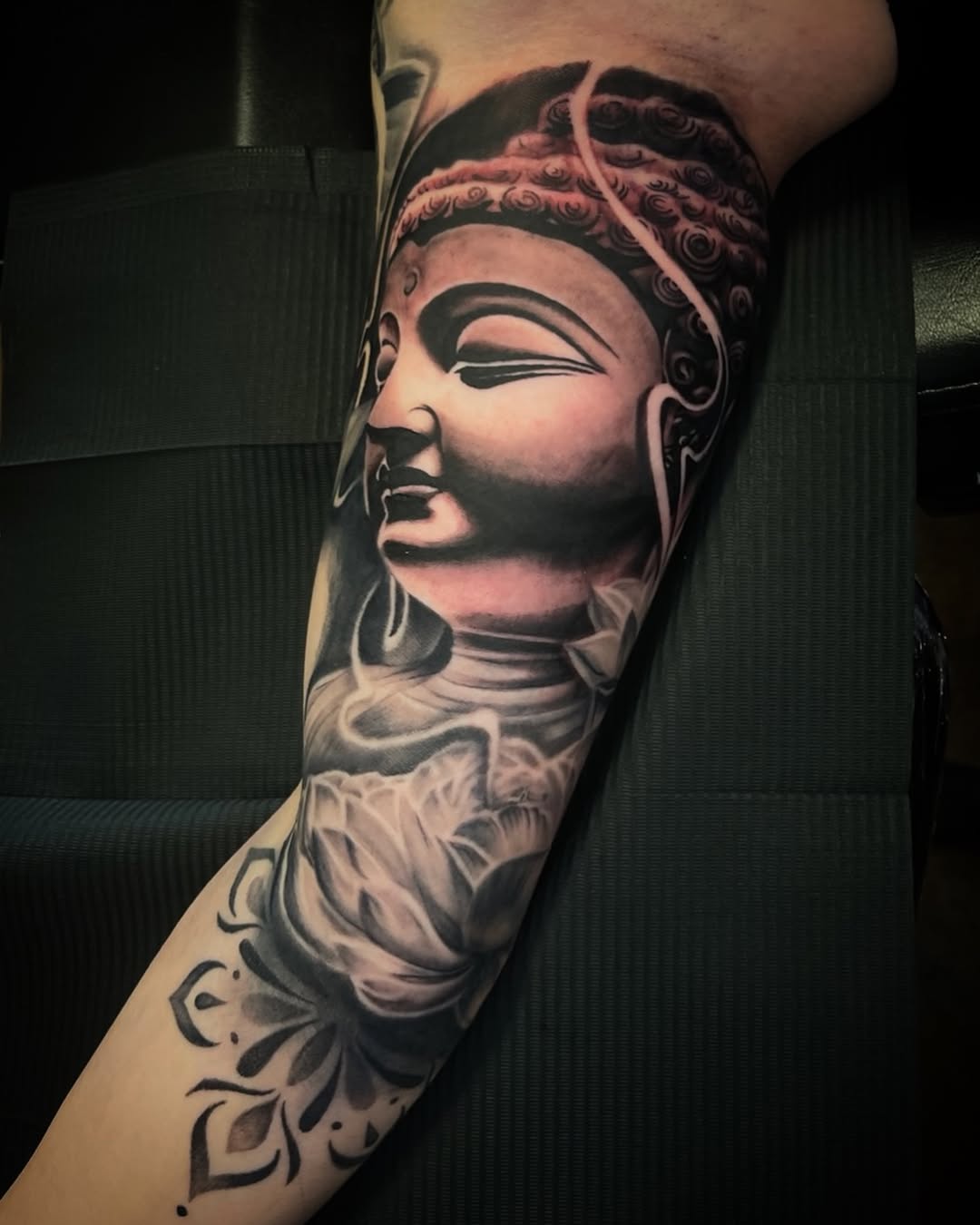 Tattoo by @tattoos_by_elijah — realism, black_and_grey