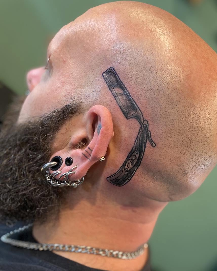 Tattoo by @carafrankenstein — black_and_grey