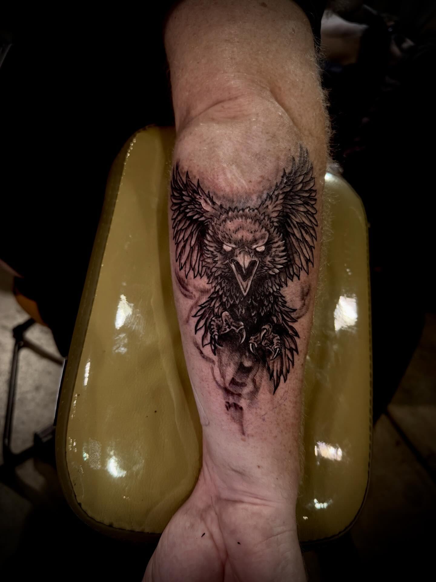 Tattoo by @dtf.tattoos — black_and_grey