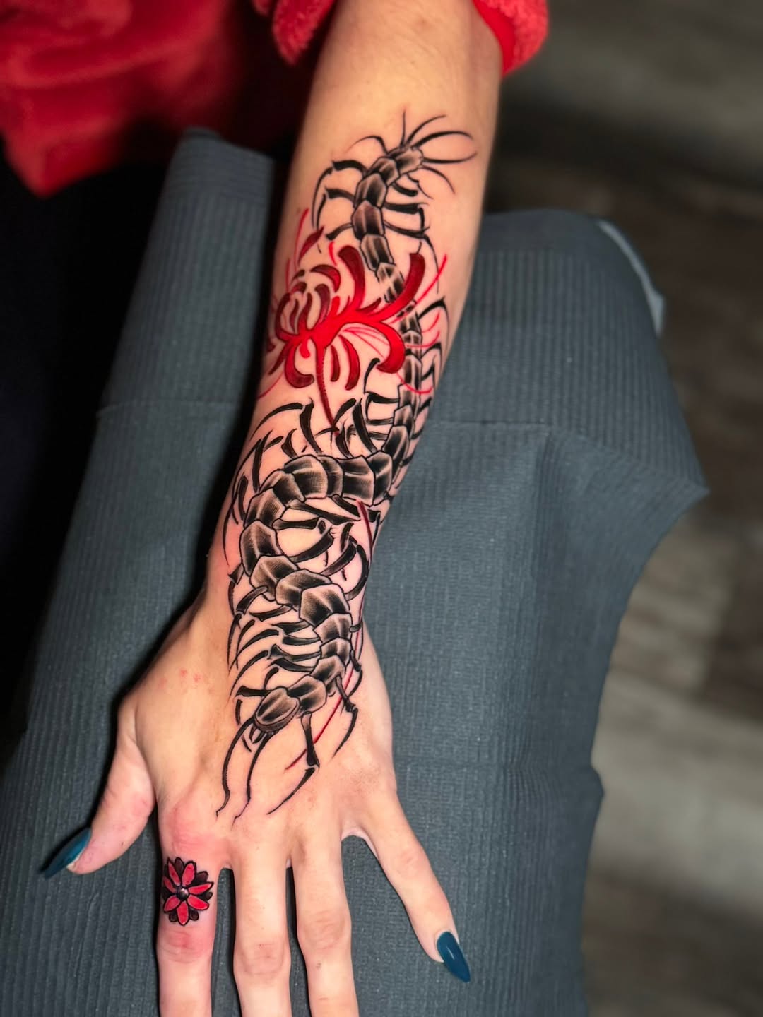 Tattoo by @dapperdustin42 — blackwork, japanese_irezumi