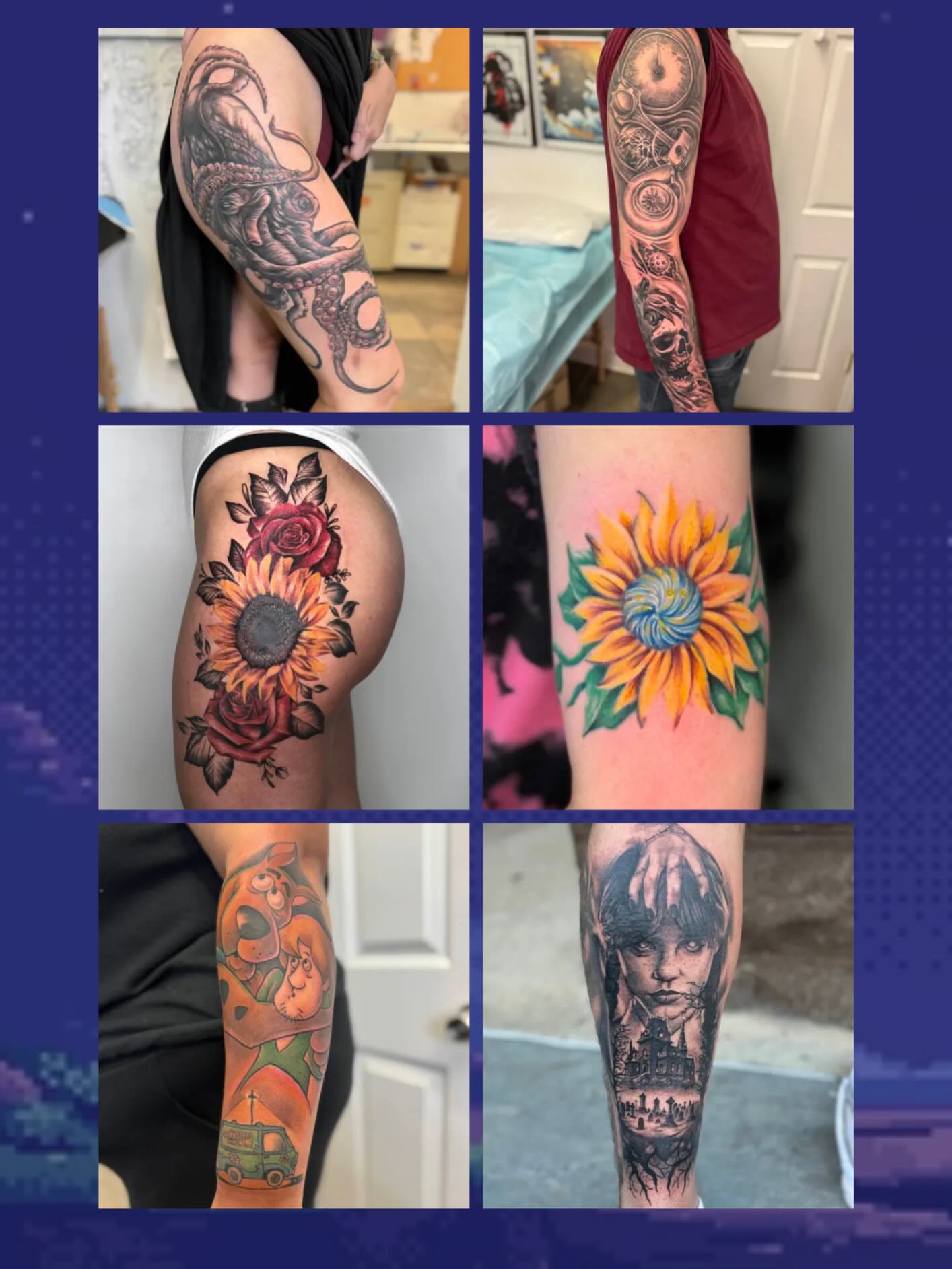 Sunflower realism tattoo on the forearm by Vega