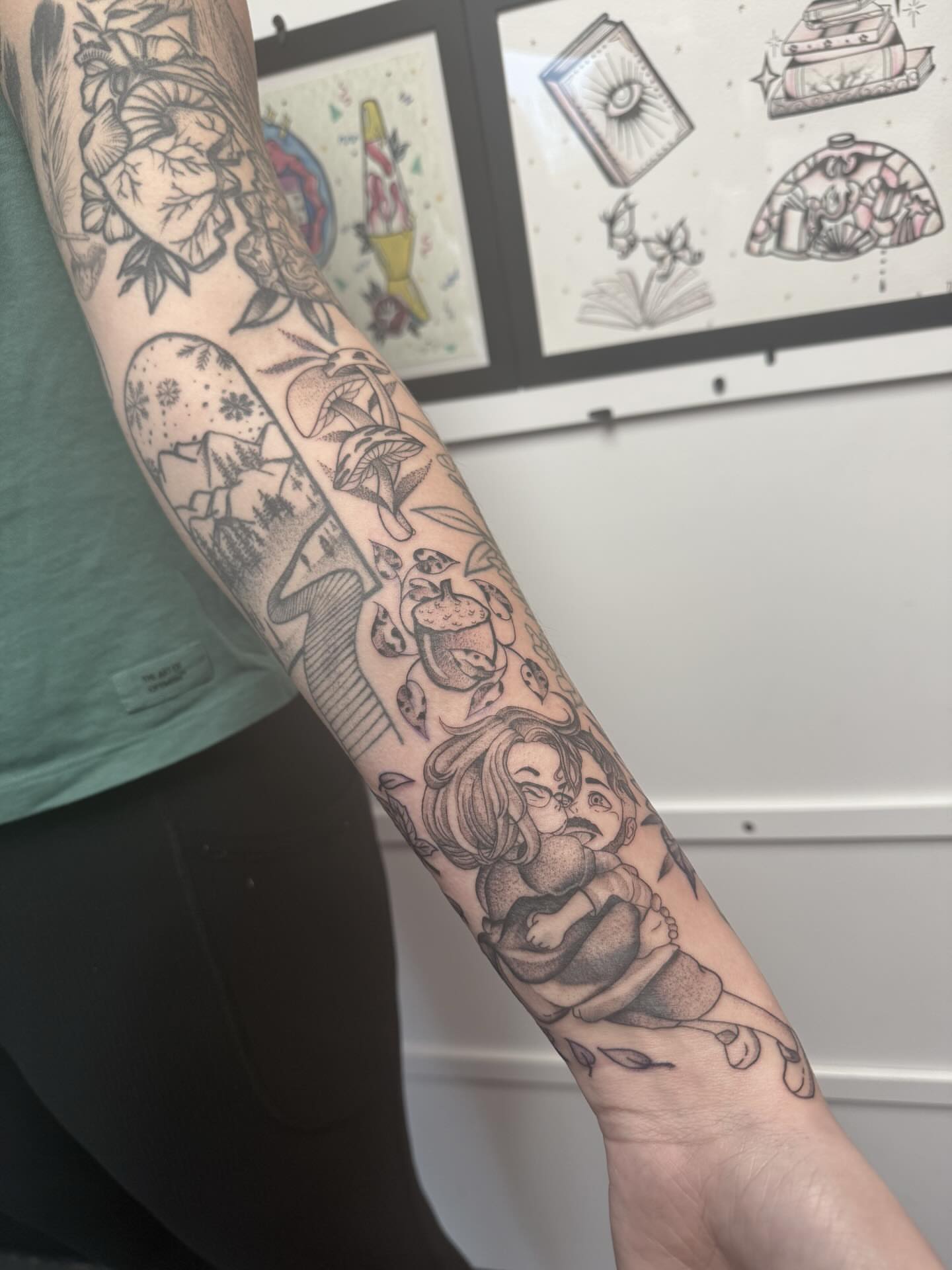 Tattoo by @inkedbydelaney — black_and_grey