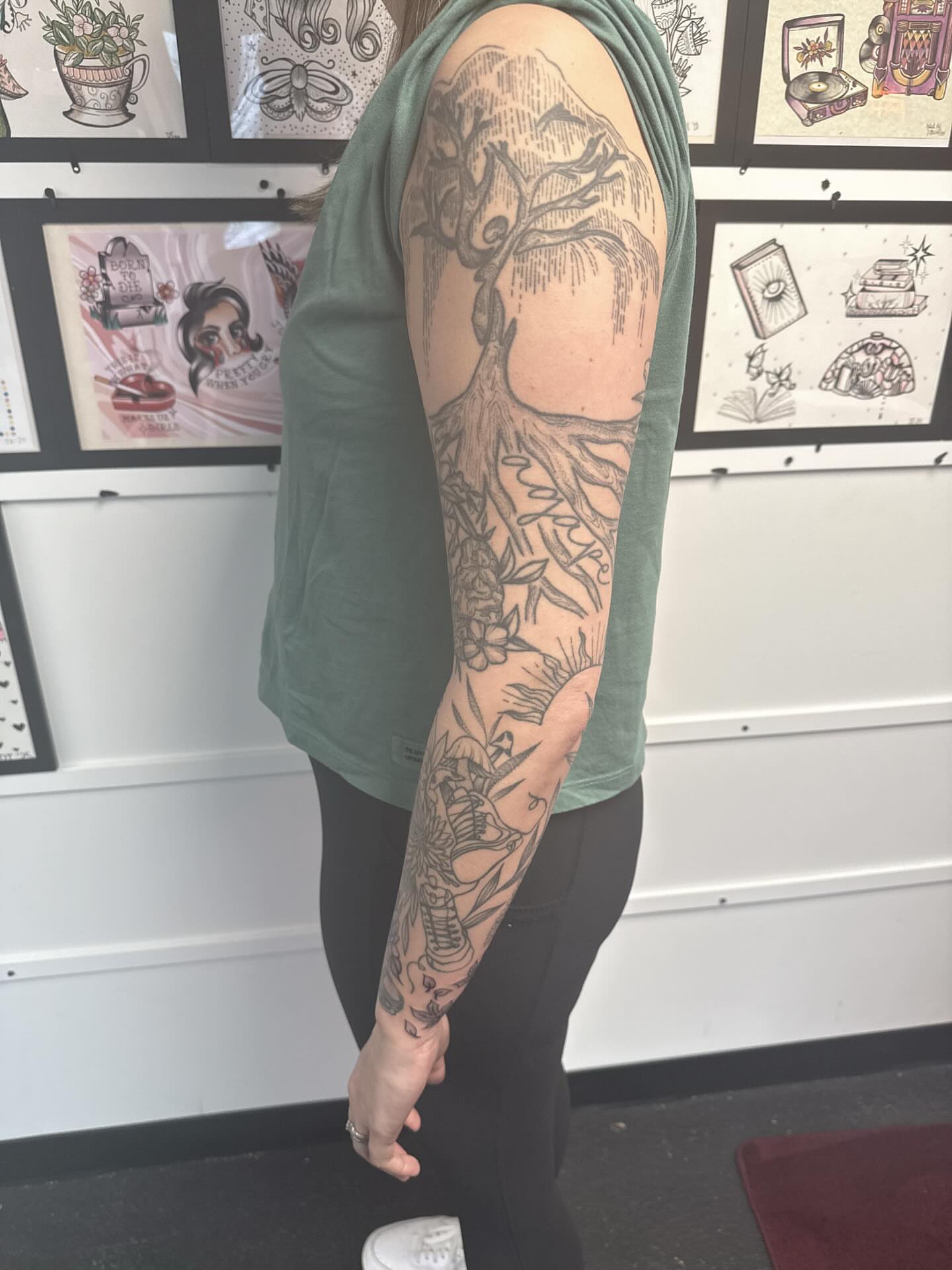 Tattoo by @inkedbydelaney — black_and_grey