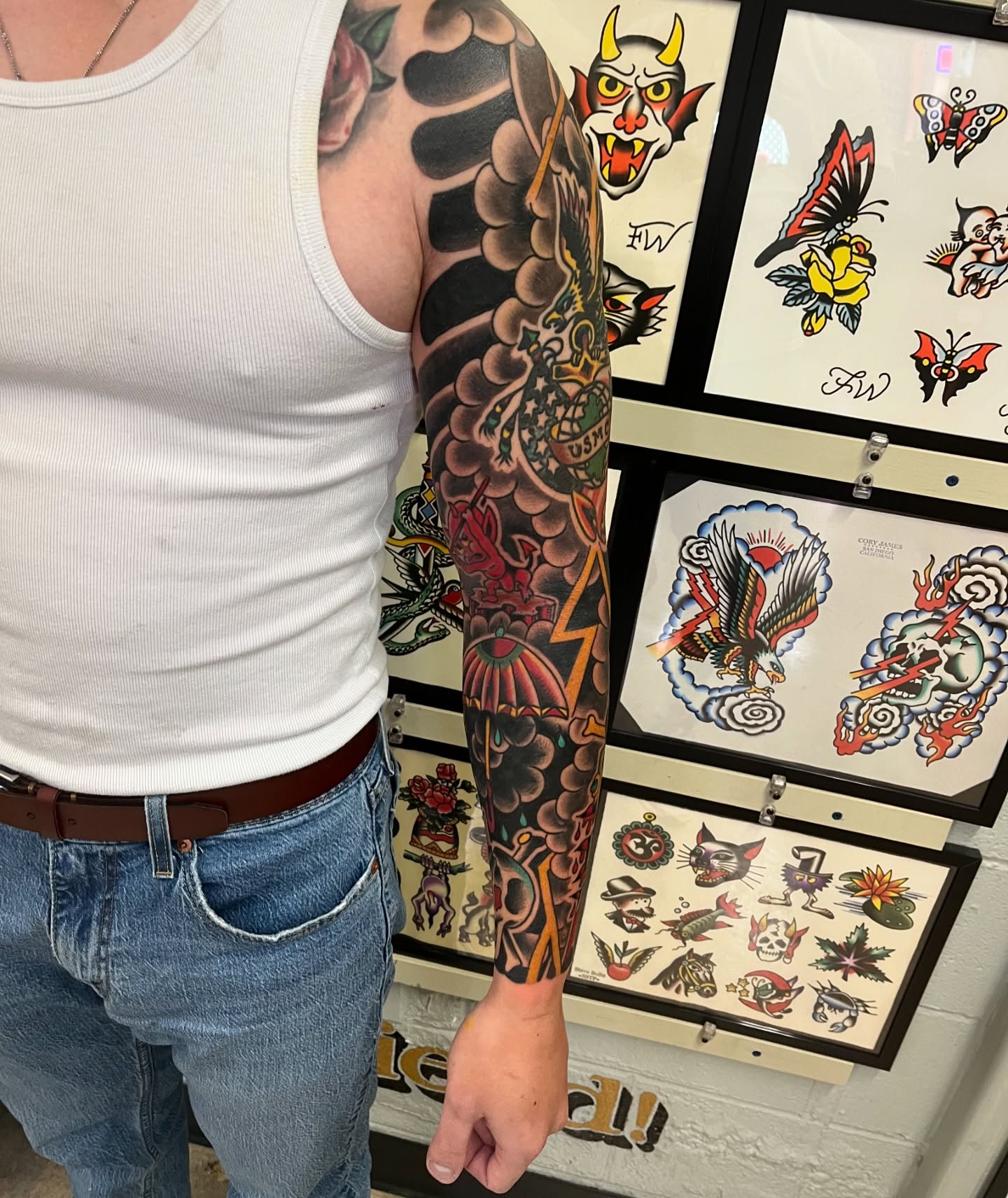Japanese irezumi sleeve japanese irezumi tattoo on the upper arm by Tim Howell