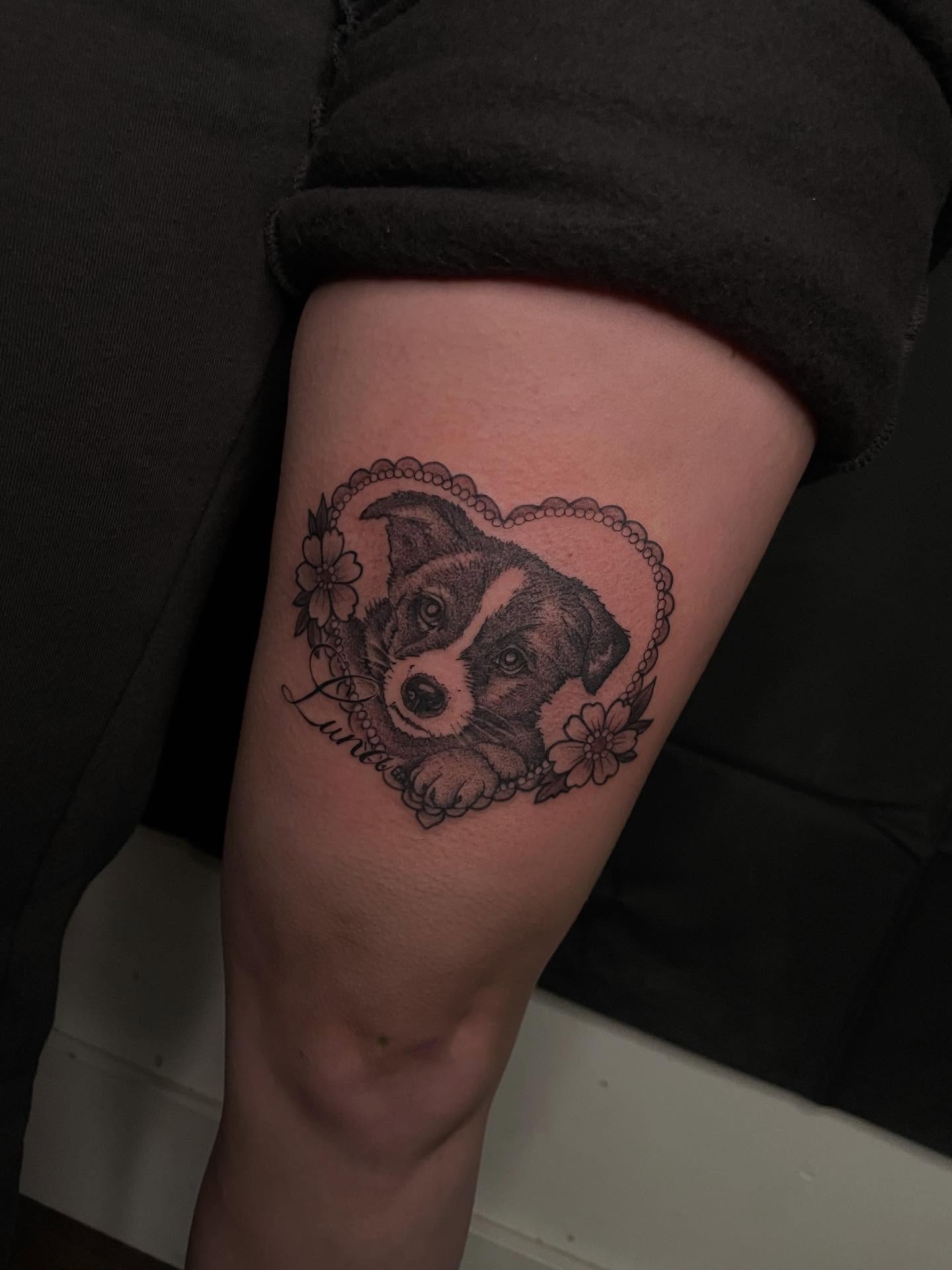 Tattoo by @_sinnertattoos — black_and_grey