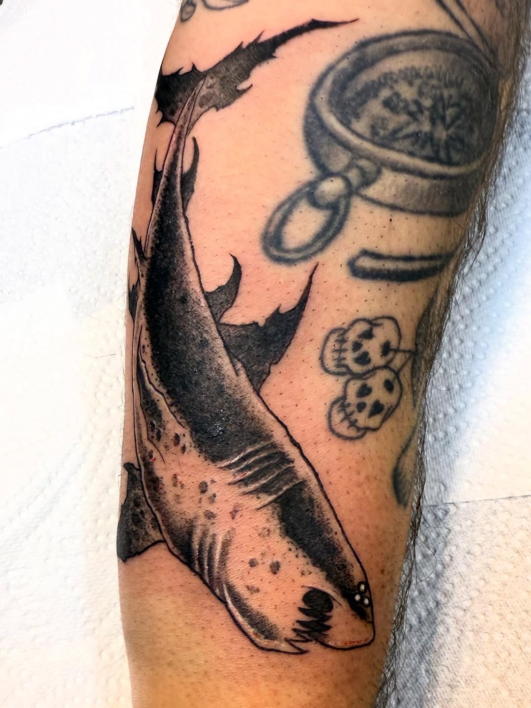Tattoo by @bennwho_tattoo — black_and_grey, realism