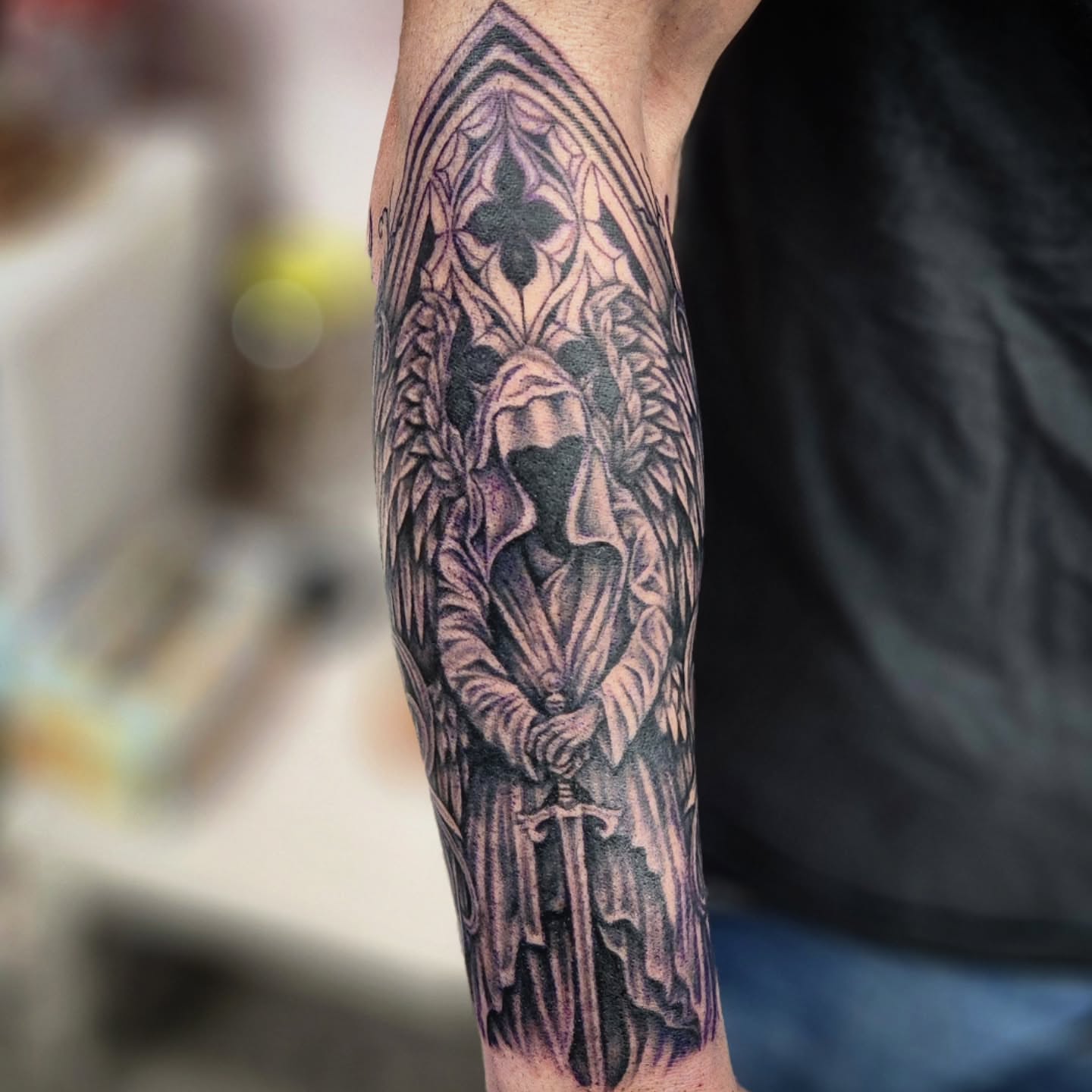 Tattoo by @lil_bunny_bab — black_and_grey, dark_realism
